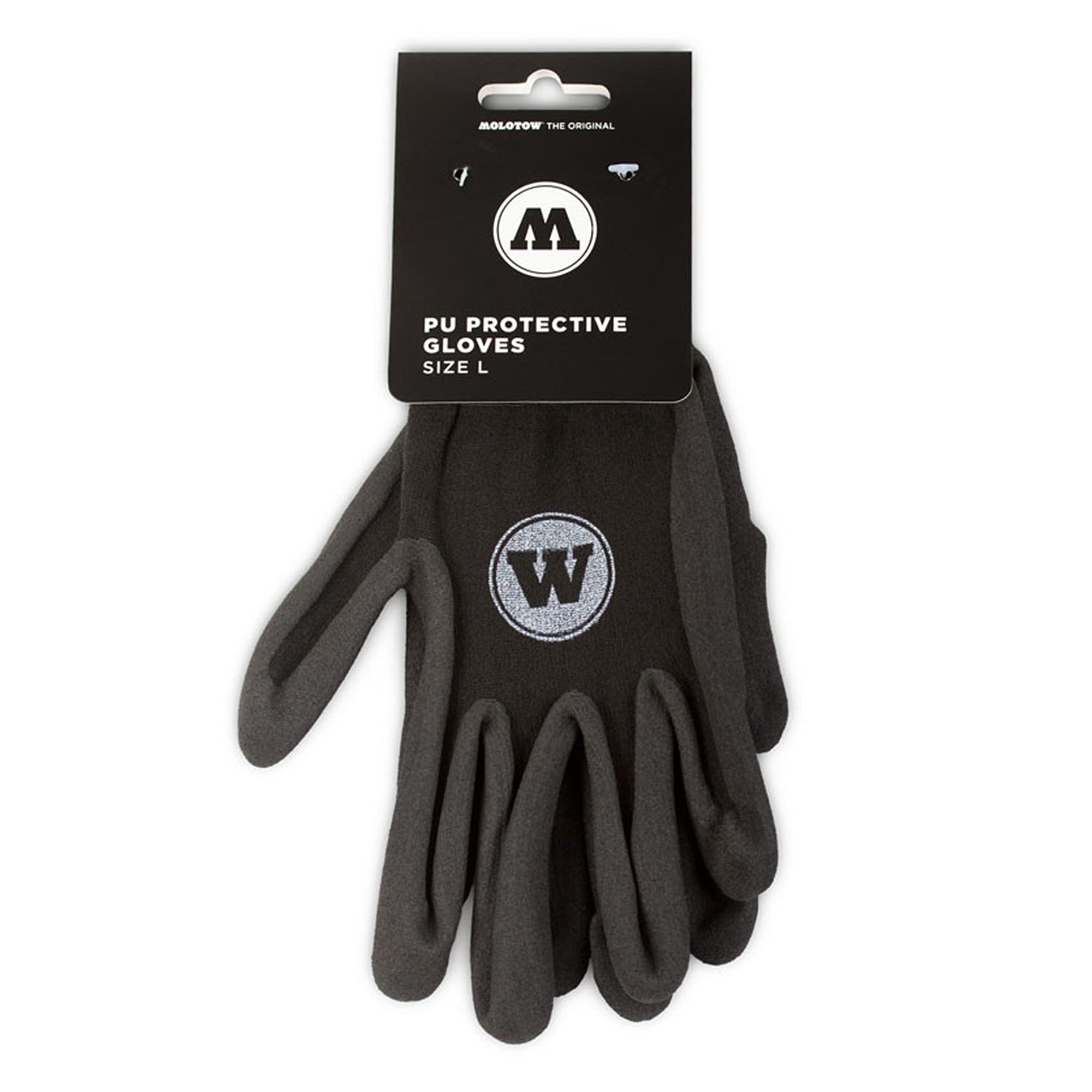 Molotow PU Protective Gloves Black Gloves Close-up | Overkill