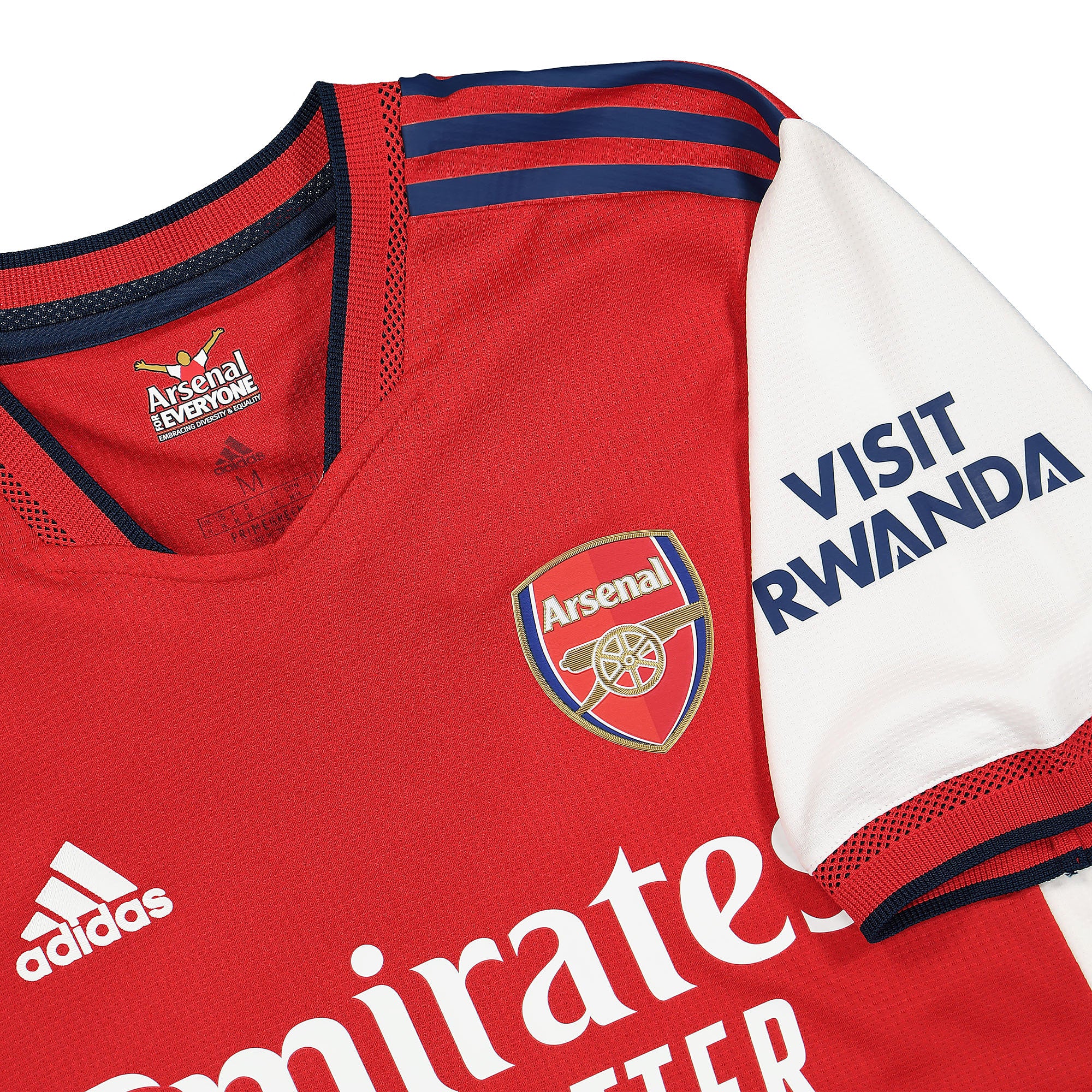 adidas FC Arsenal Home Authentic Jersey White / Scarle T-Shirts Close-up | Overkill