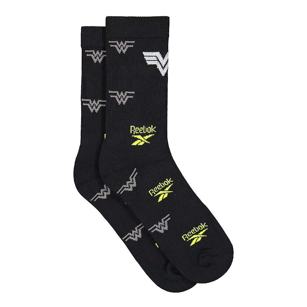 Reebok Wonder Woman x Reebok Crew Sock Black Socks GM2061 | Overkill