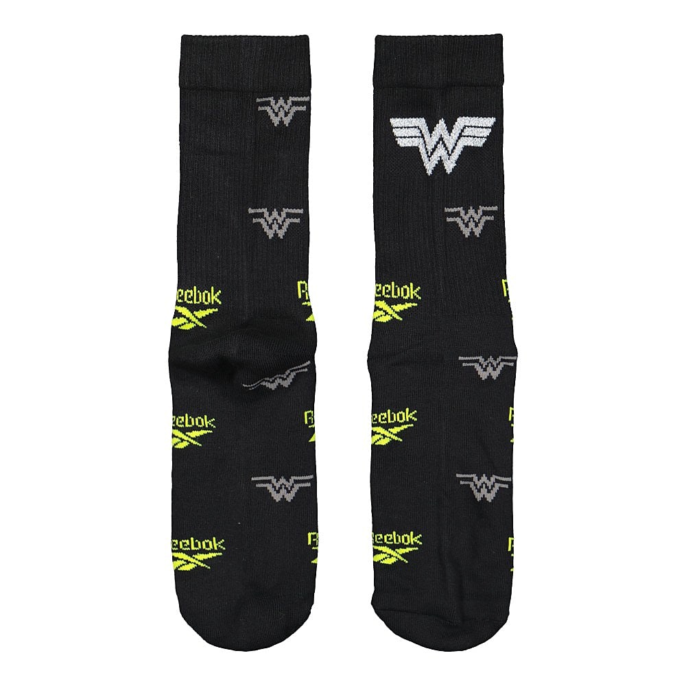 Reebok Wonder Woman x Reebok Crew Sock Black Socks Close-up | Overkill