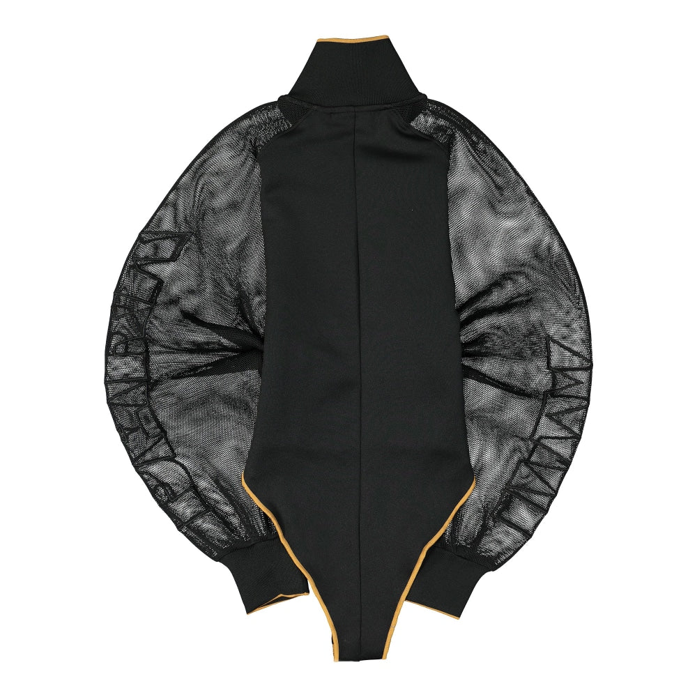 adidas Ivy Park x adidas Mesh Sleeve Body Suit Black / Mesa Longsleeves Material | Overkill