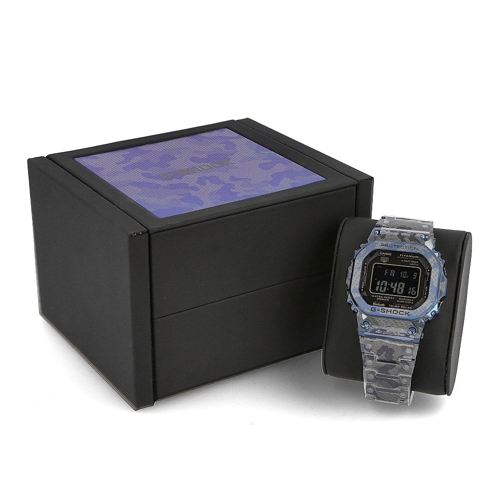 Casio G-Shock GMW-B5000TCF-2ER Blue Titan Camo Watches Detailfoto | Overkill