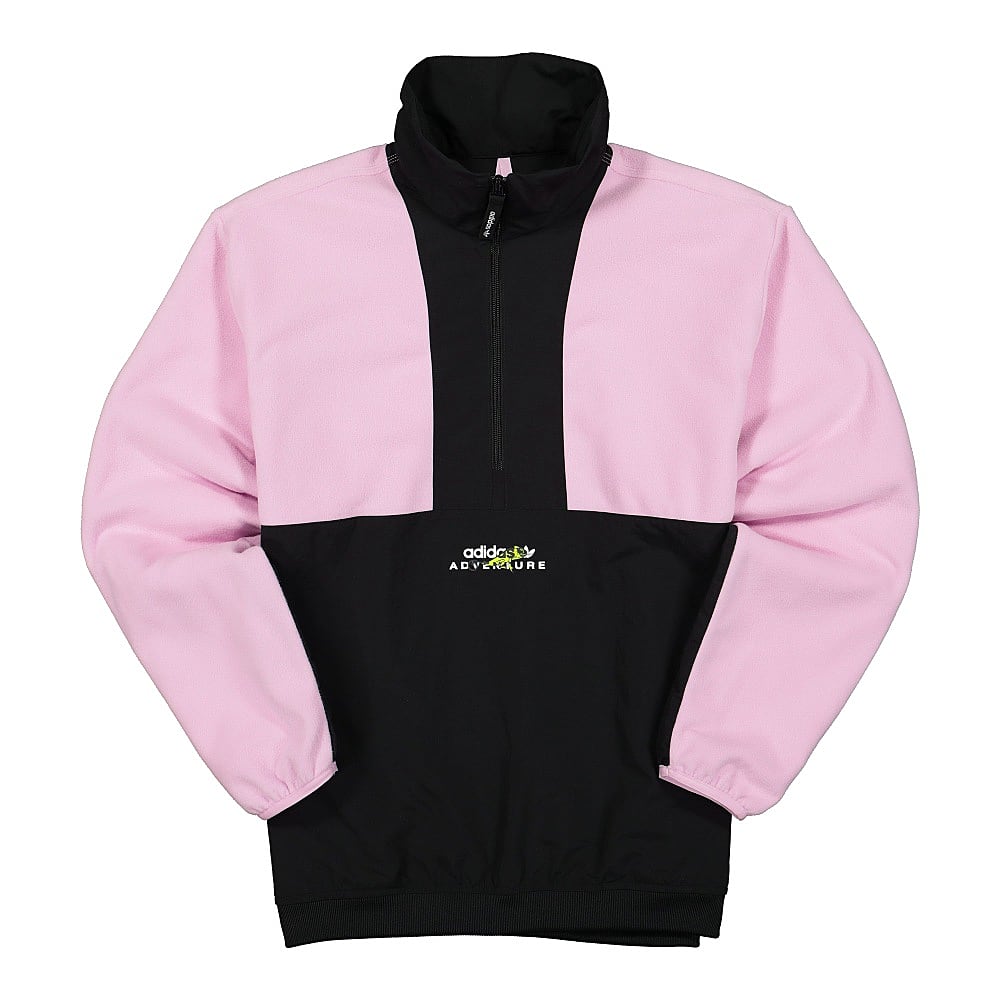 adidas ADV Blocked Half Zip Clear Lilac / Black Sweatshirts GN2378 | Overkill