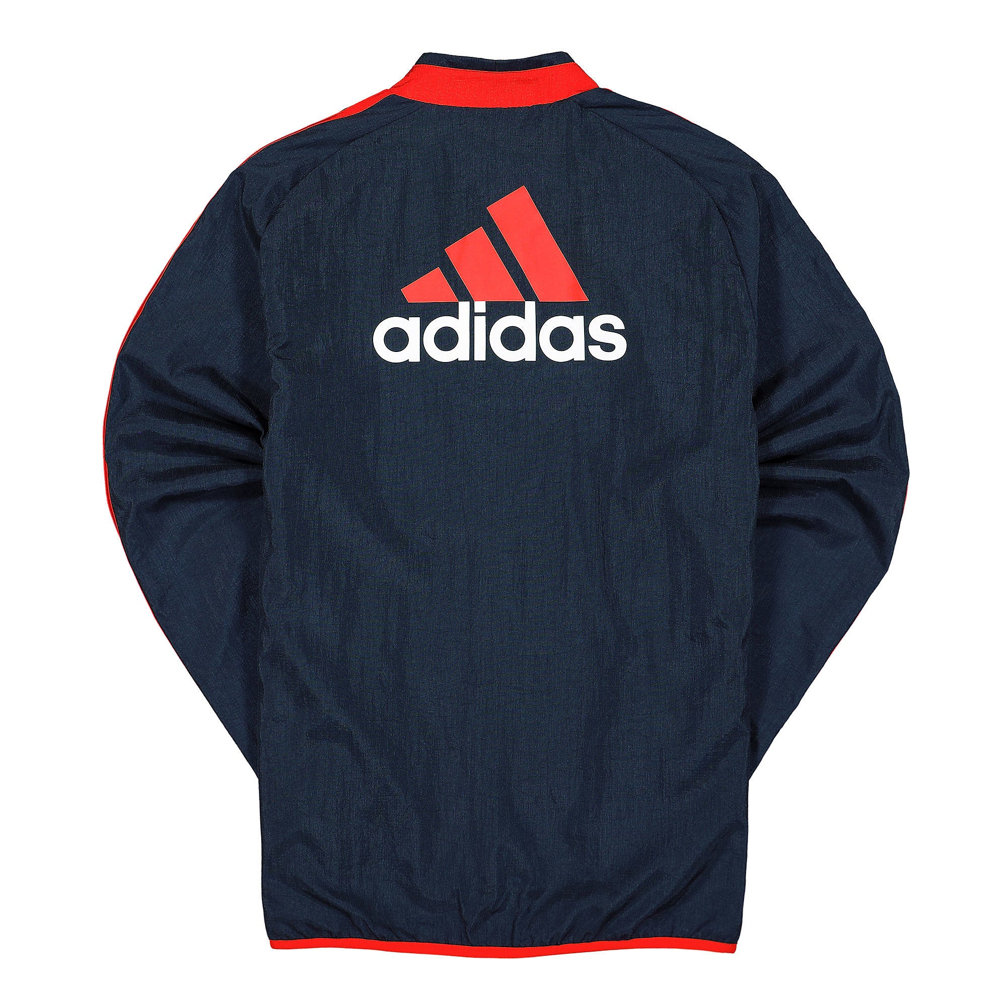 adidas FC Bayern München Icon Woven Jacket Night Navy / Active Red Jackets Close-up | Overkill