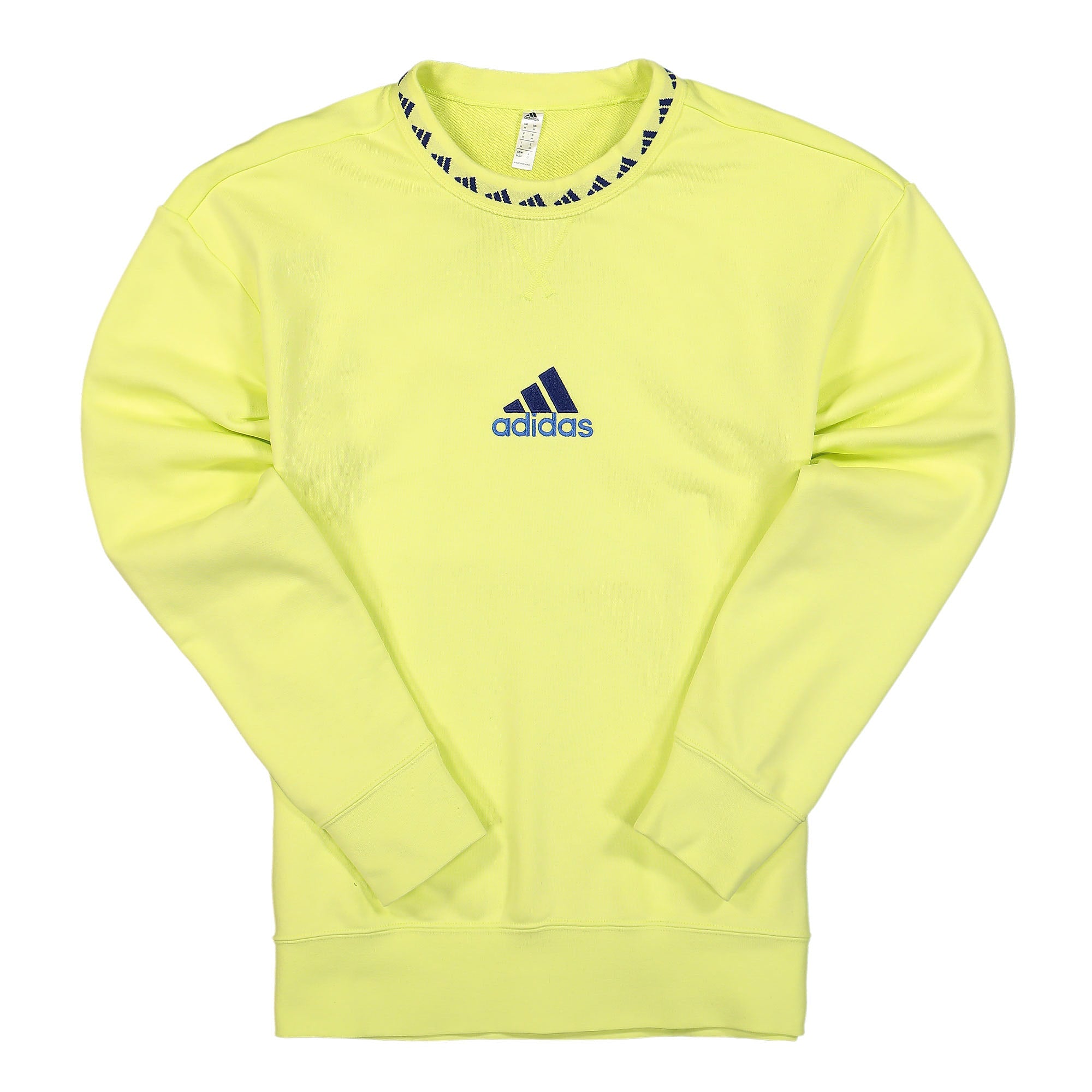 adidas Juventus Icon Crew Sweatshirt Pulse Yellow / Victory Blue Sweatshirts GR2899 | Overkill