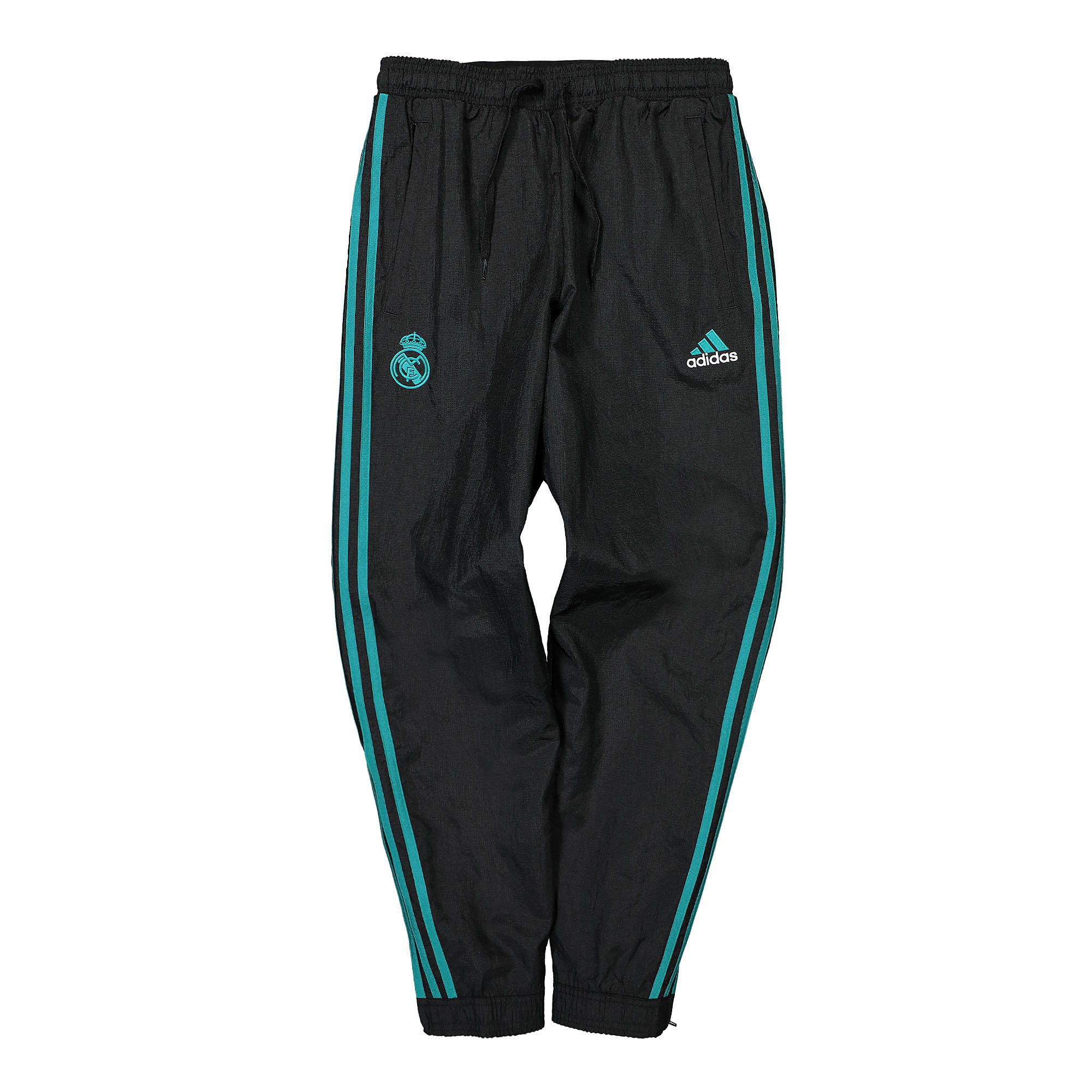 adidas Real Madrid 21/22 Icon Woven Pant Black / Blast Emerald Sweat & Track Pants GR4250 | Overkill