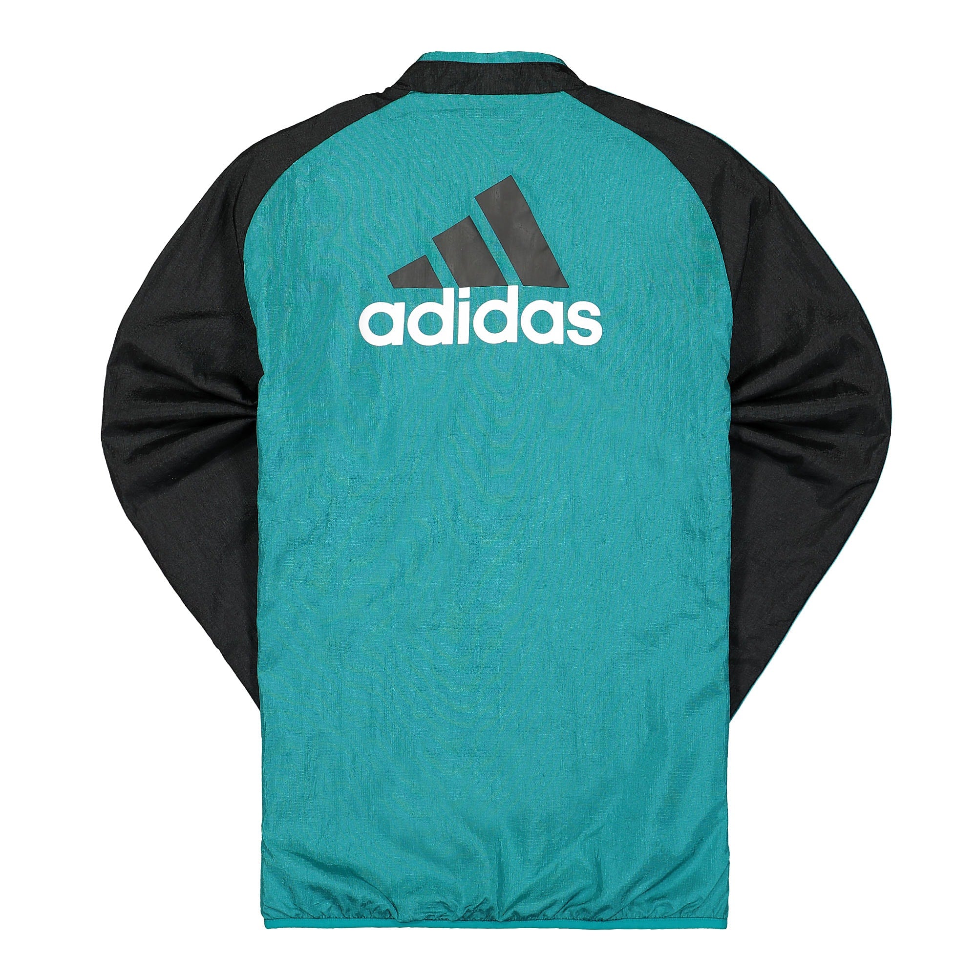 adidas Real Madrid 21/22 Icon Woven Jacket Black / Blast Emerald Jackets Close-up | Overkill