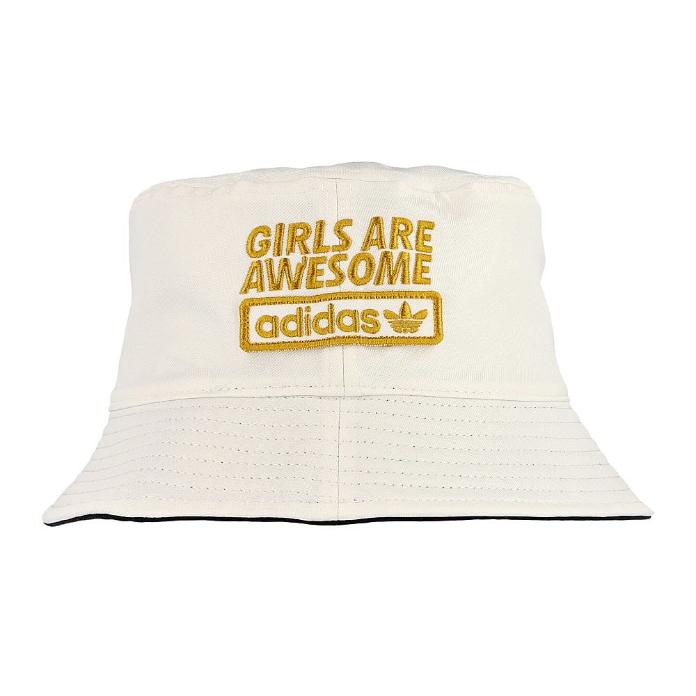 adidas Girls Are Awesome x adidas Bucket Black / Off White Bucket Hats Close-up | Overkill