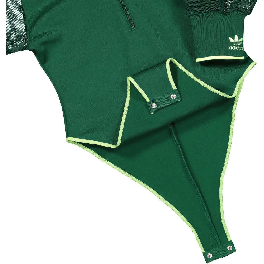 adidas Ivy Park x adidas Mesh Sleeve Body Suit Dark Green / Hi-Res Yellow Longsleeves Detailfoto | Overkill