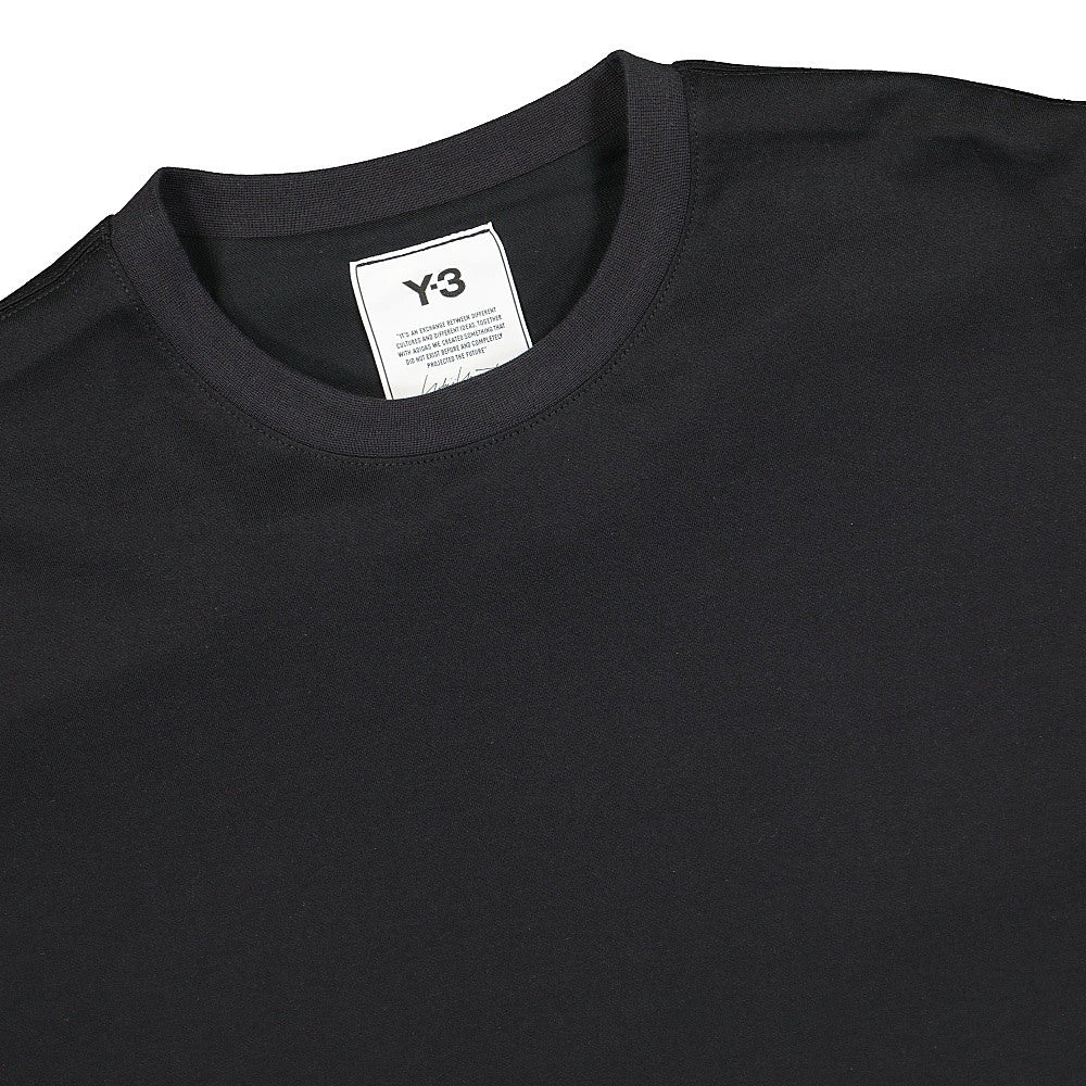 Y-3 M Classic Offset Logo Tee Black T-Shirts Close-up | Overkill