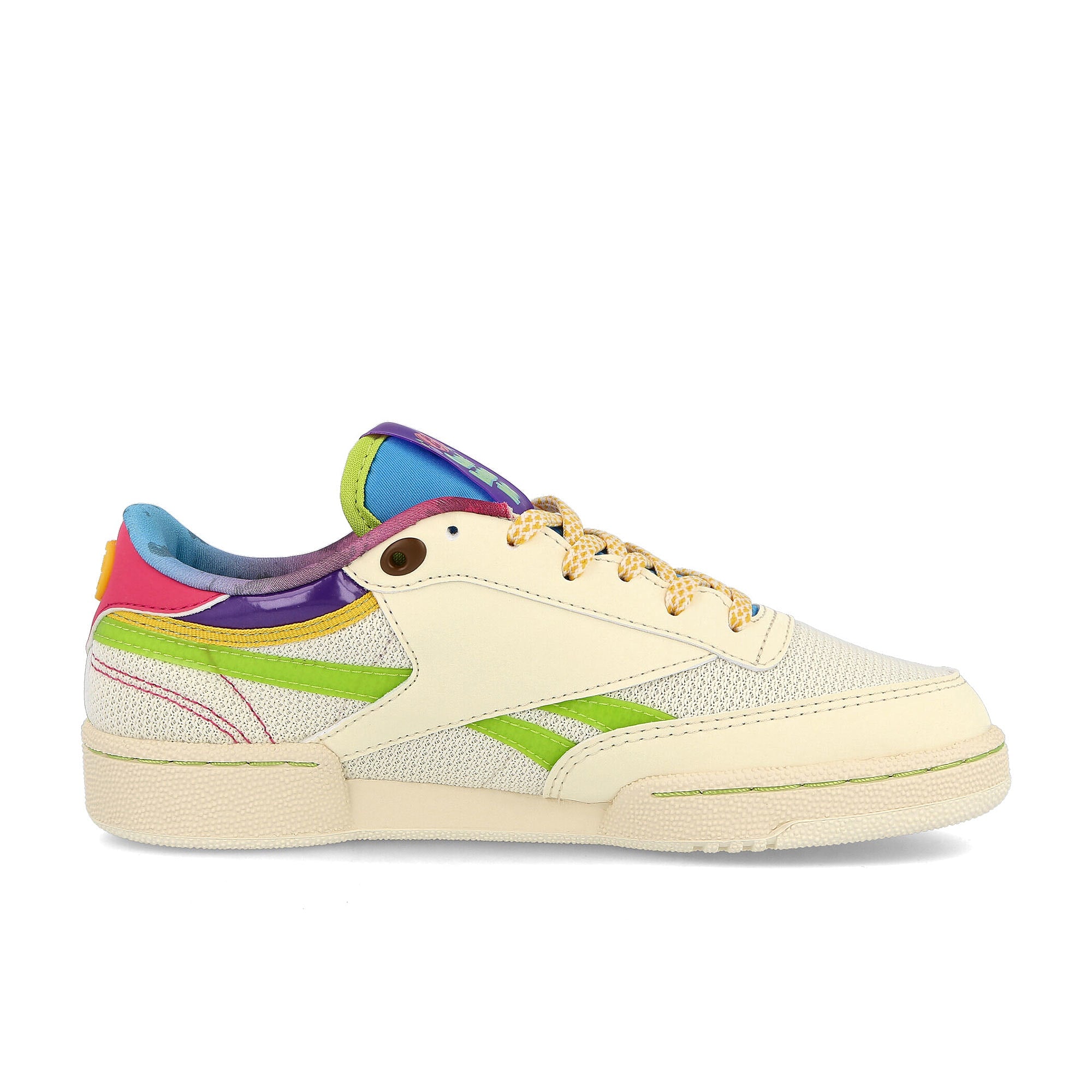 Reebok Jelly Belly x Reebok Club C Revenge Cream White-Sonic Green-Radiant Aqua Sneakers Silhouette | Overkill