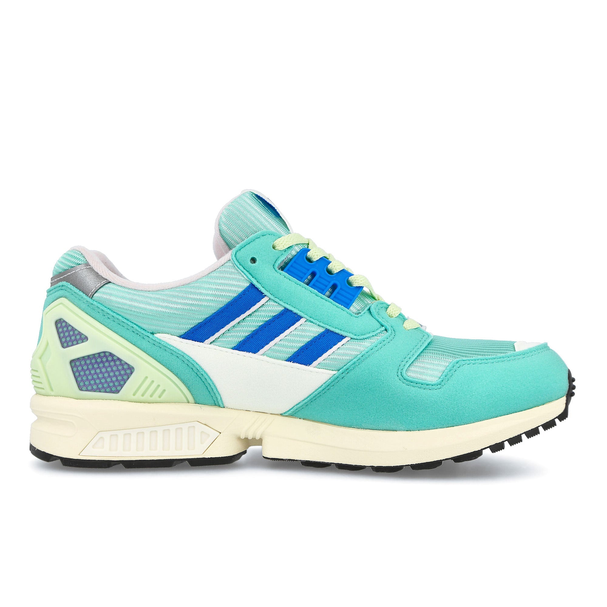 adidas zx 8000 Almost Lime / Ecru Tint / Blue Rush Low Top Sneakers Silhouette | Overkill