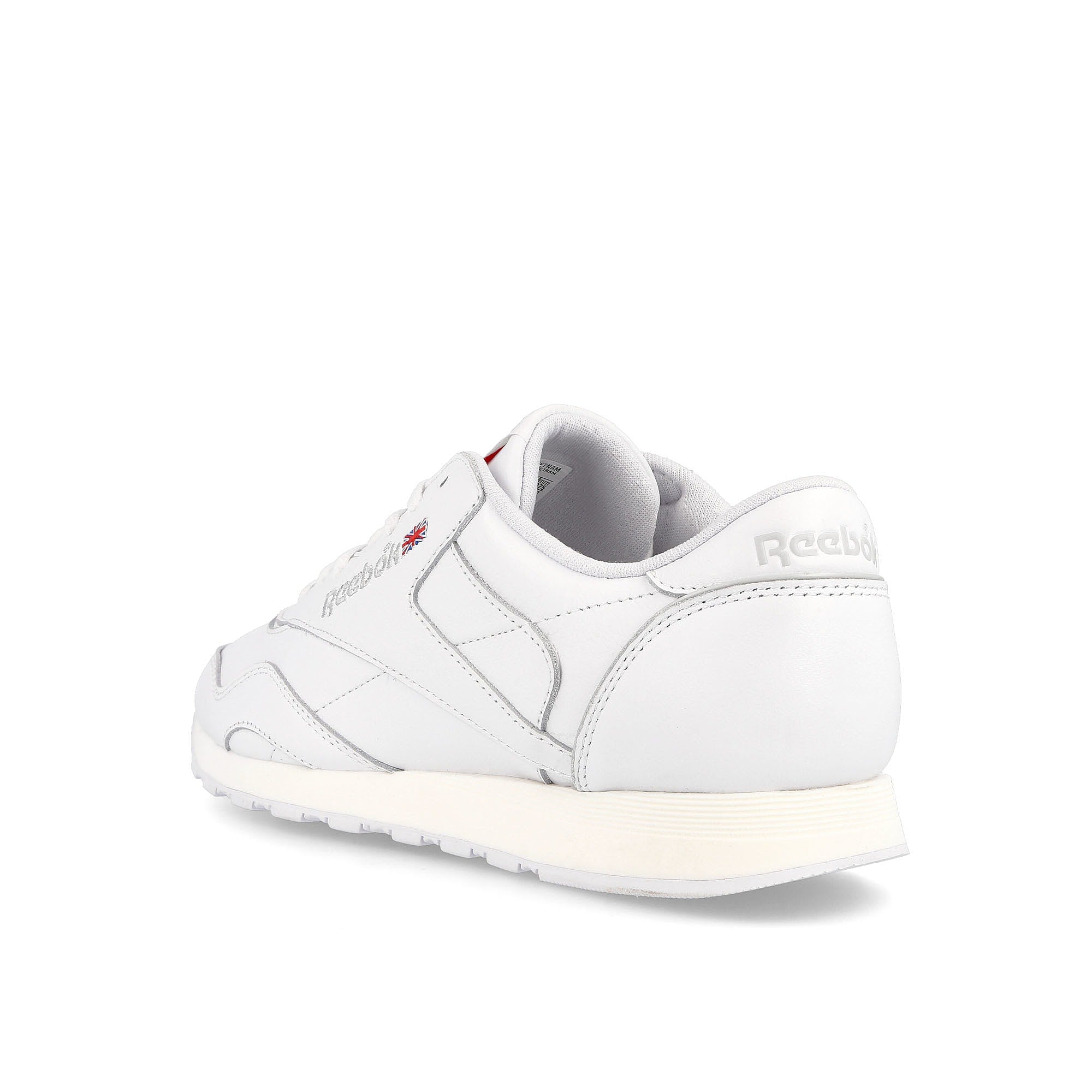 Reebok classic leather plus Footwear White / Pure Grey 2 / Vector Red Sneakers Material | Overkill