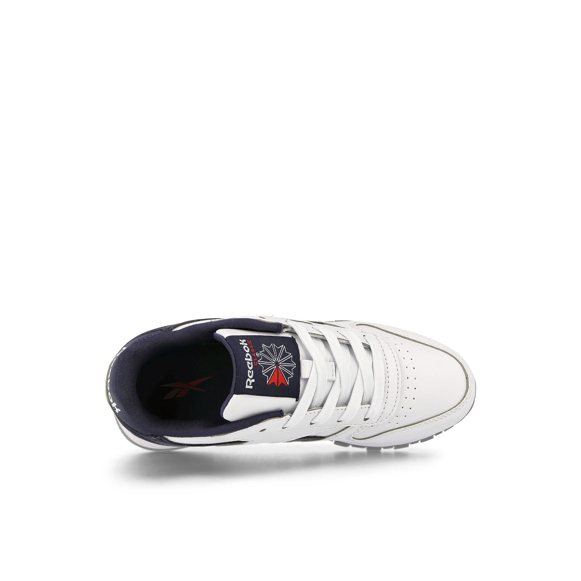 Reebok classic leather step n flash kids Cloud White / Cloud White / Vector Navy Sneakers Detailfoto | Overkill
