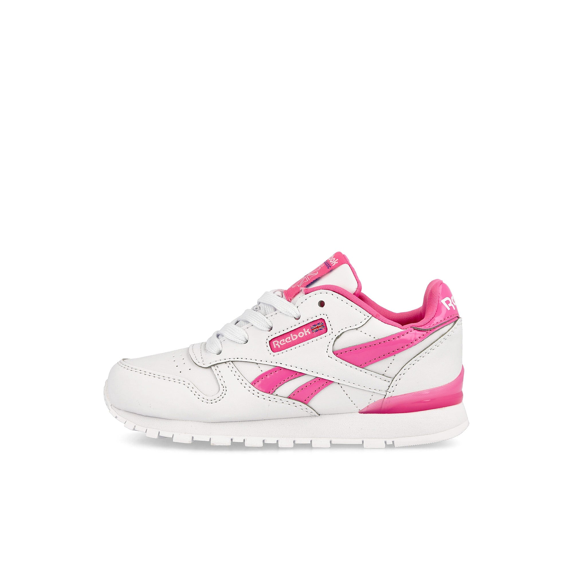 Reebok classic leather step n flash kids Footwear White / Footwear White / Atomic Pink Sneakers GV8643 | Overkill