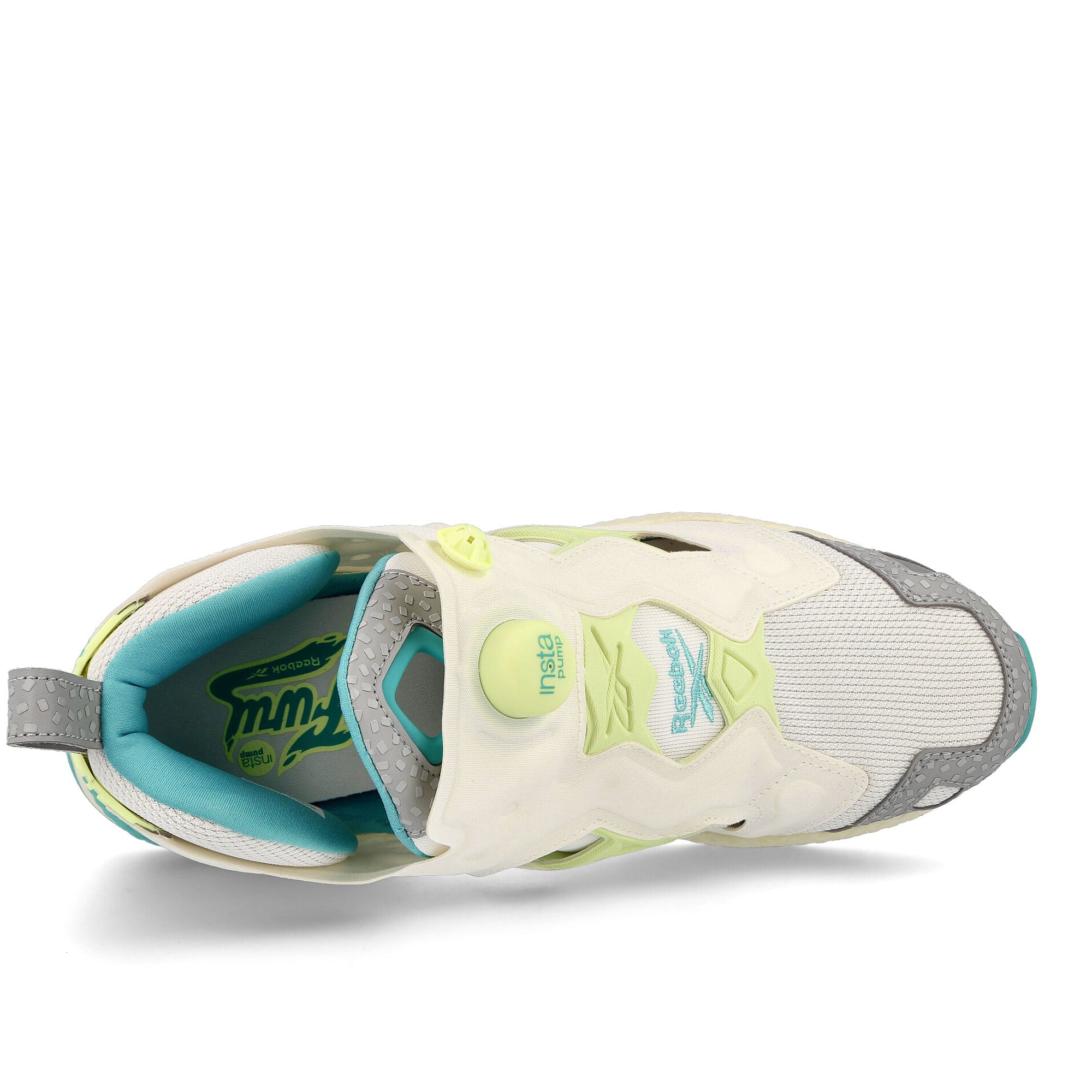 Reebok instapump fury 95 Chalk-Semi Classic Teal-Energy Glow Sneakers Detailfoto | Overkill