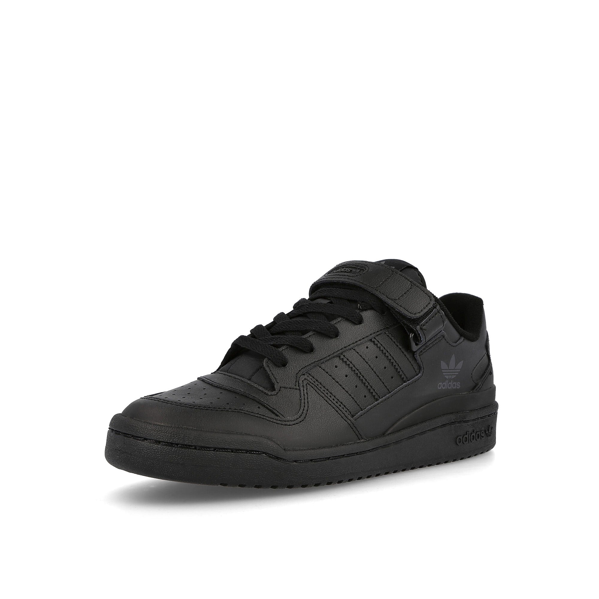 adidas forum low Core Black-Core Black-Core Black Sneakers Close Up | Overkill