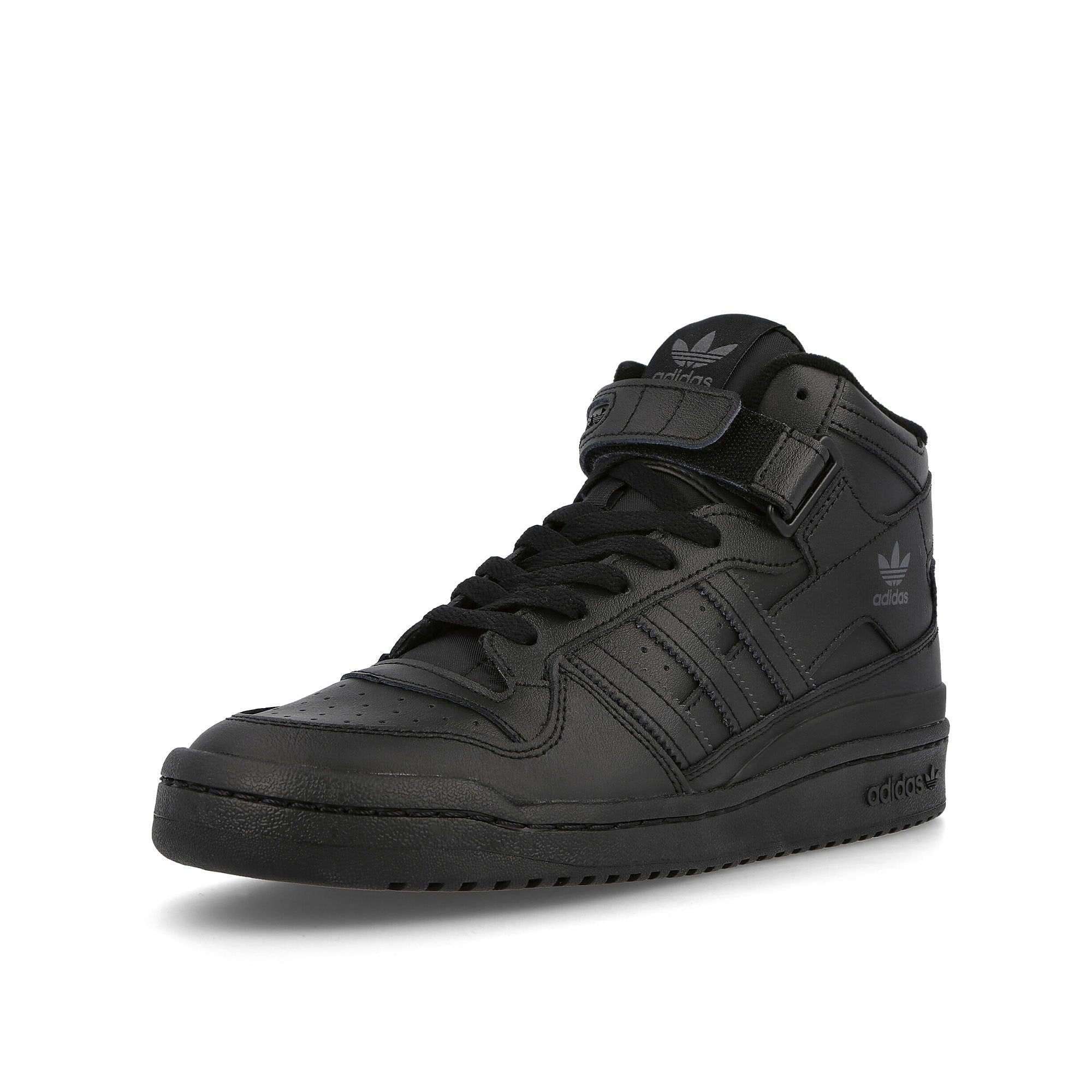 adidas forum mid Core Black / Core Black / Core Black Detailfoto | Overkill