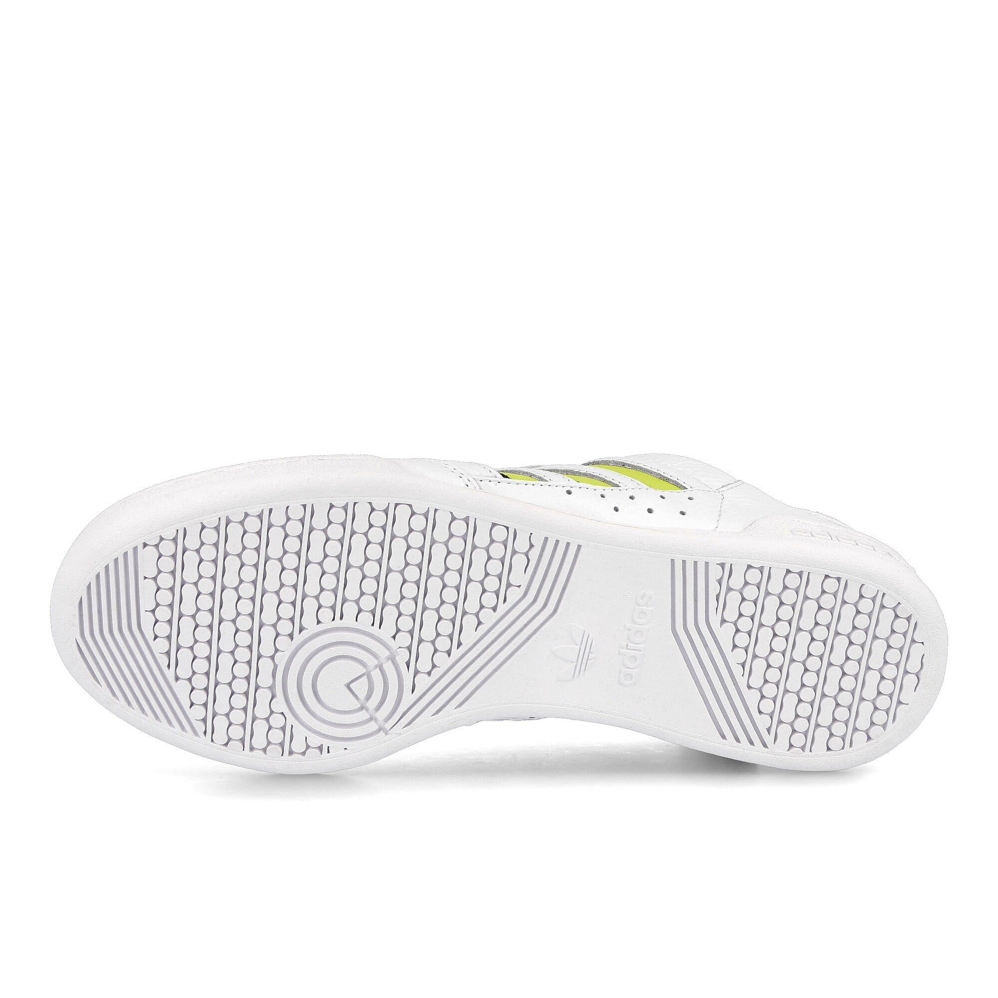 adidas continental 80 stripes Footwear White / Acid Yellow / Core Black Detail view 2 | Overkill