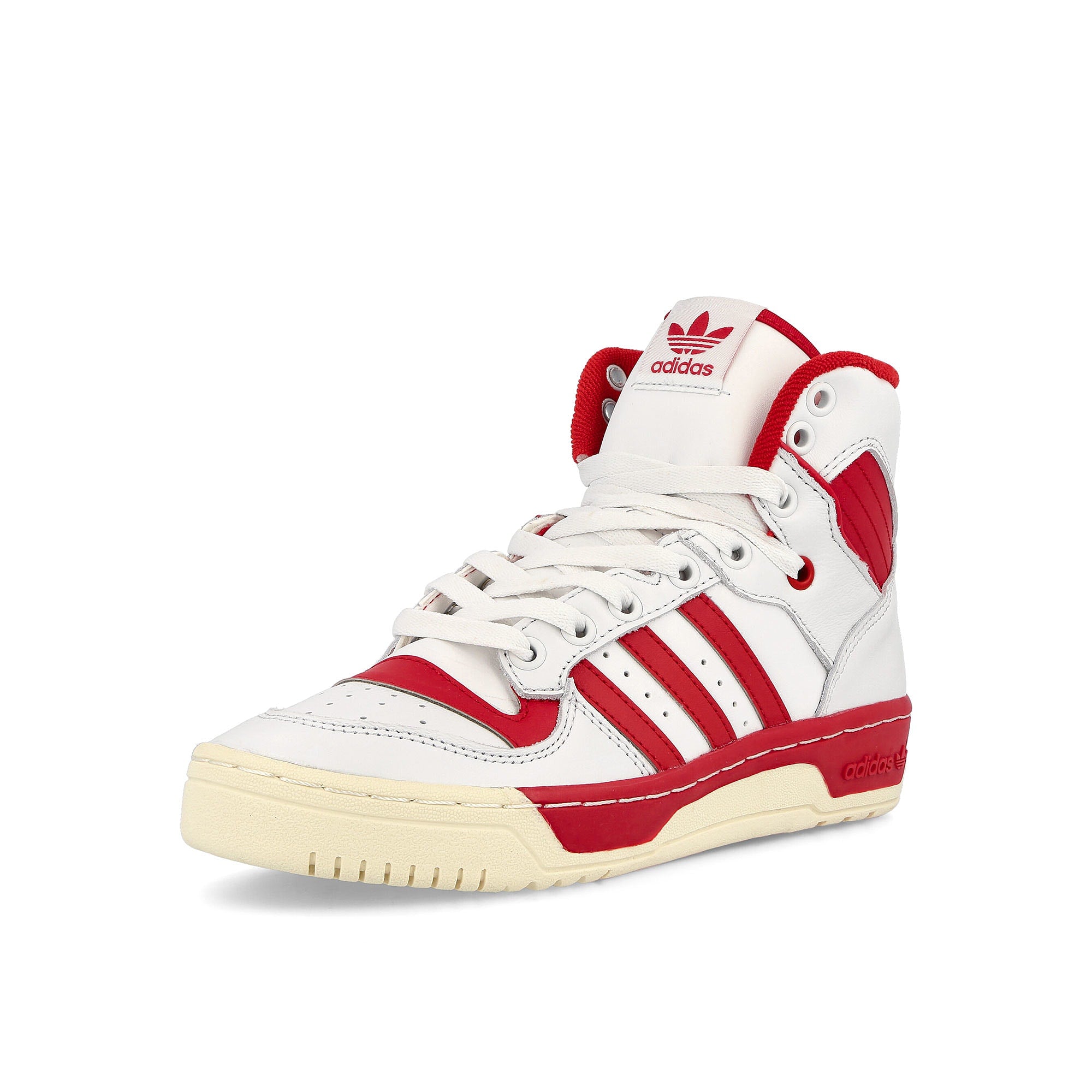 adidas Rivalry Hi W Crystal White High Top Sneakers Close Up | Overkill