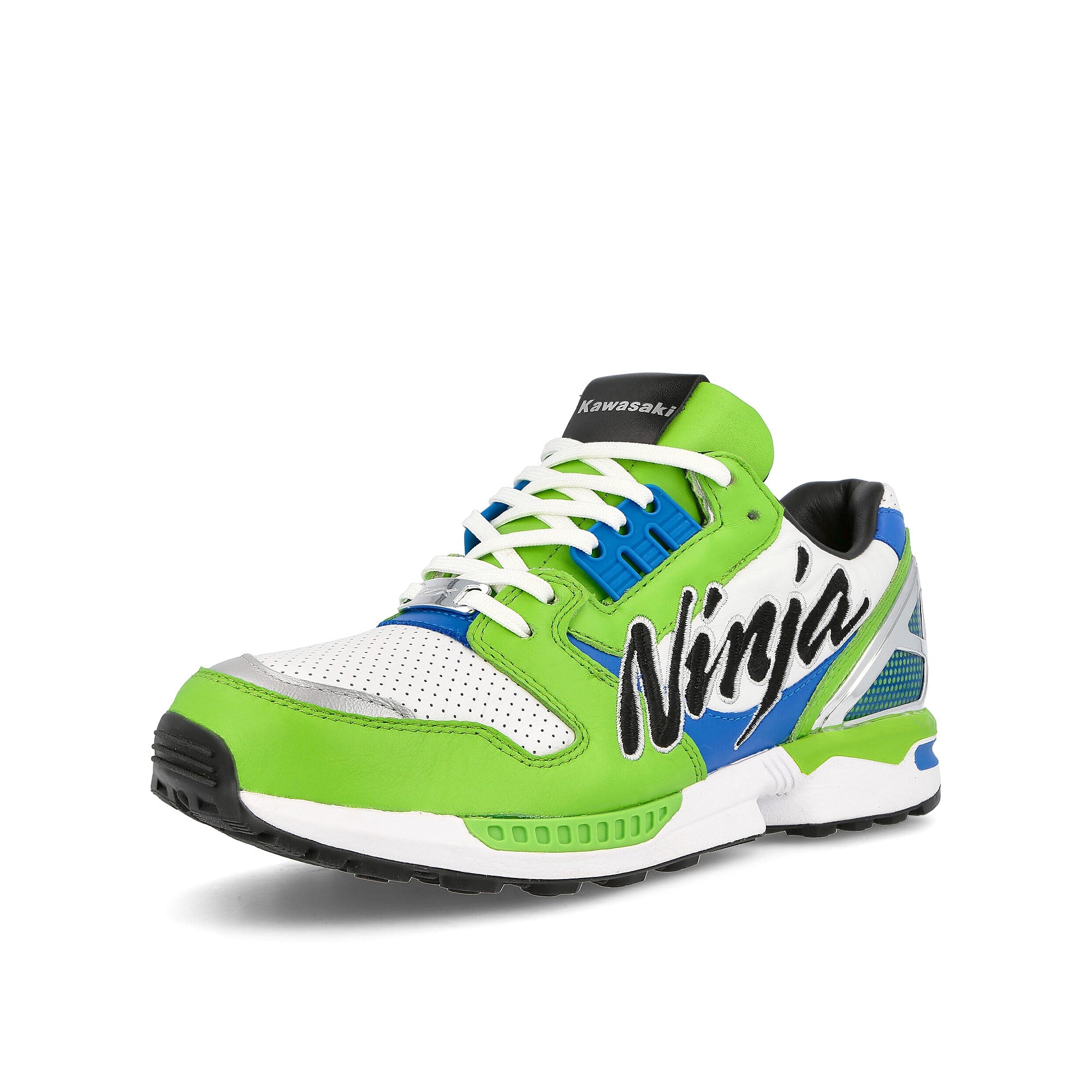 adidas Kawasaki x adidas ZX 8000 Semi Solar Green / Semi Solar Green / Black / Blue Detailfoto | Overkill
