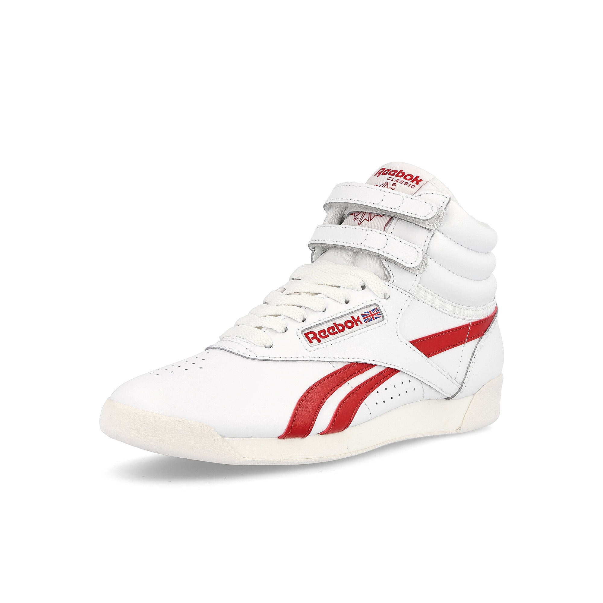 Reebok wmns f/s hi Footwear White / Chalk / Flash Red Sneakers Close Up | Overkill