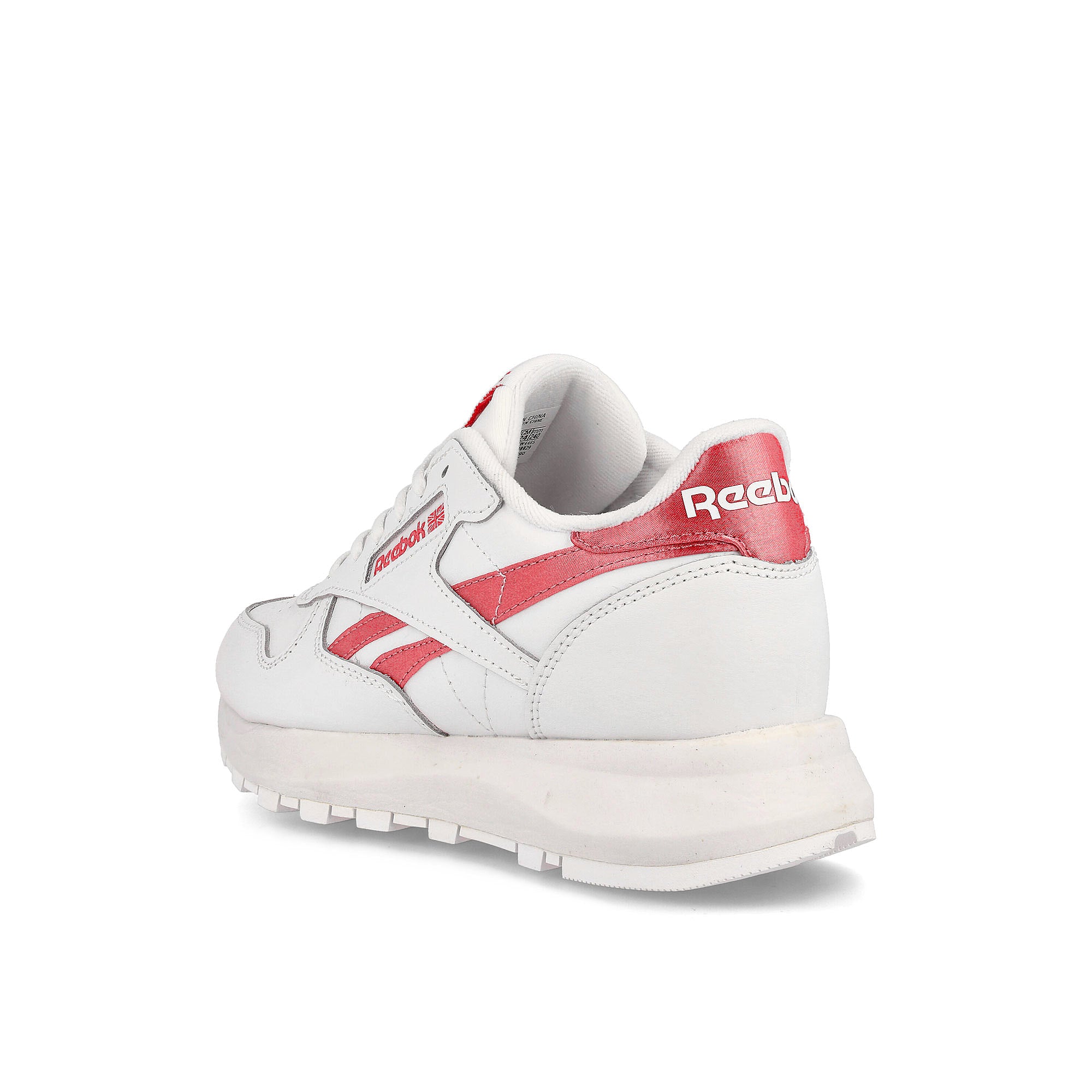 Reebok wmns classic leather sp Footwear White / Footwear White / Orange Flare Sneakers Material | Overkill