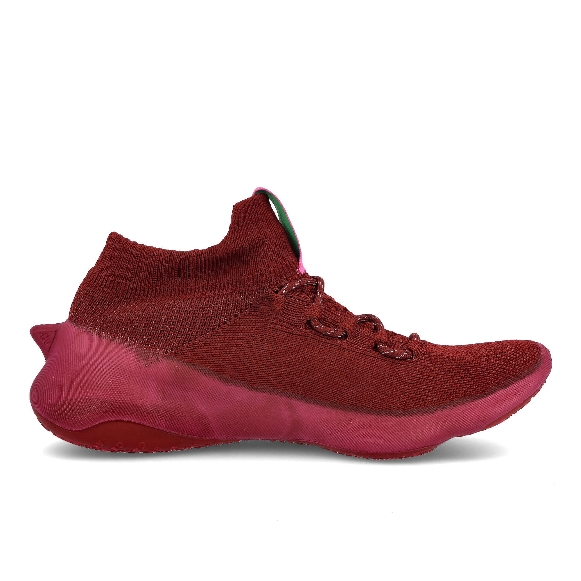 adidas Pharrell Williams x adidas Humanrace Sichona Collegiate Burgundy-Screaming Pink-Signal Green Sneakers Silhouette | Overkill