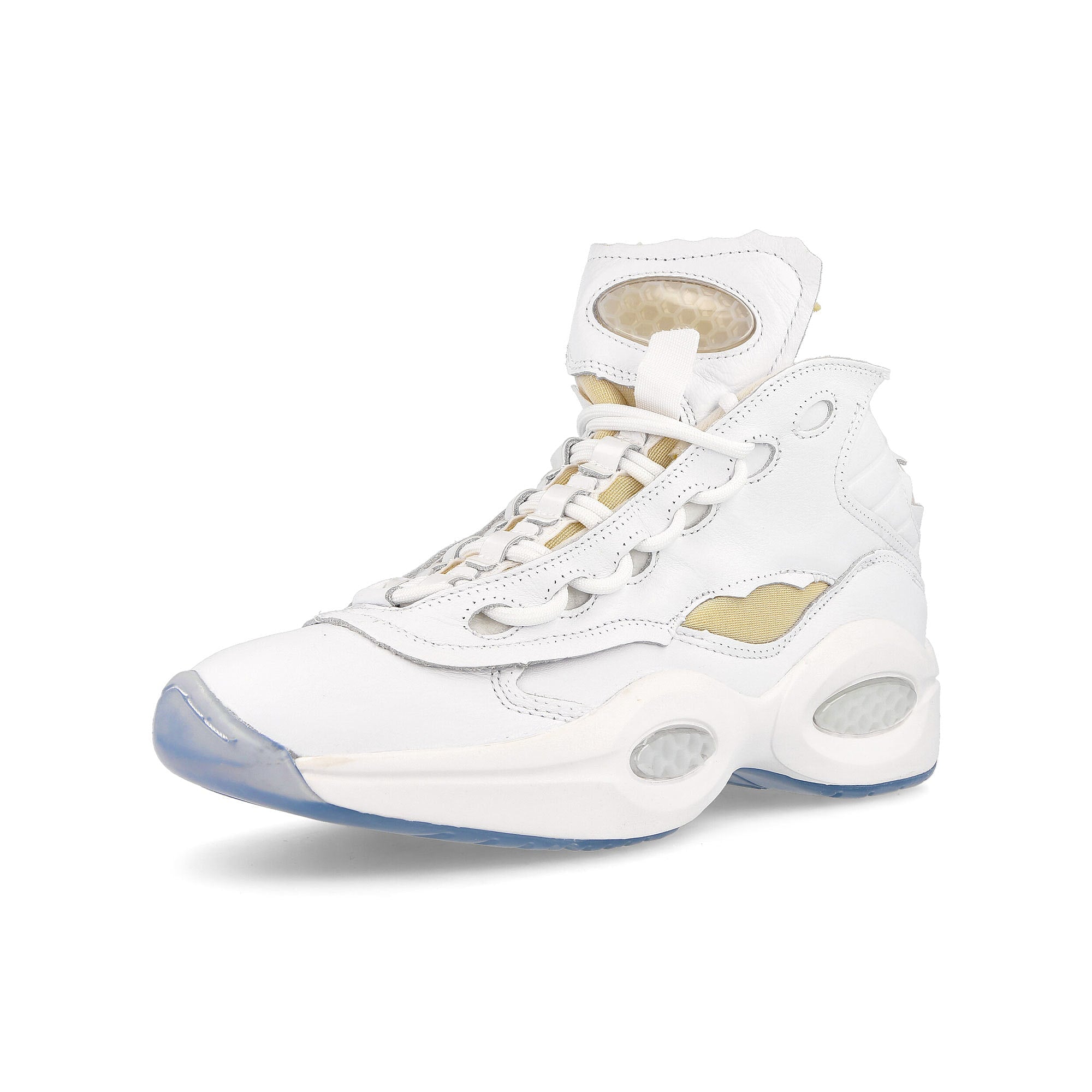 Reebok Maison Margiela x Reebok Question Mid Footwear White Sneakers Close Up | Overkill