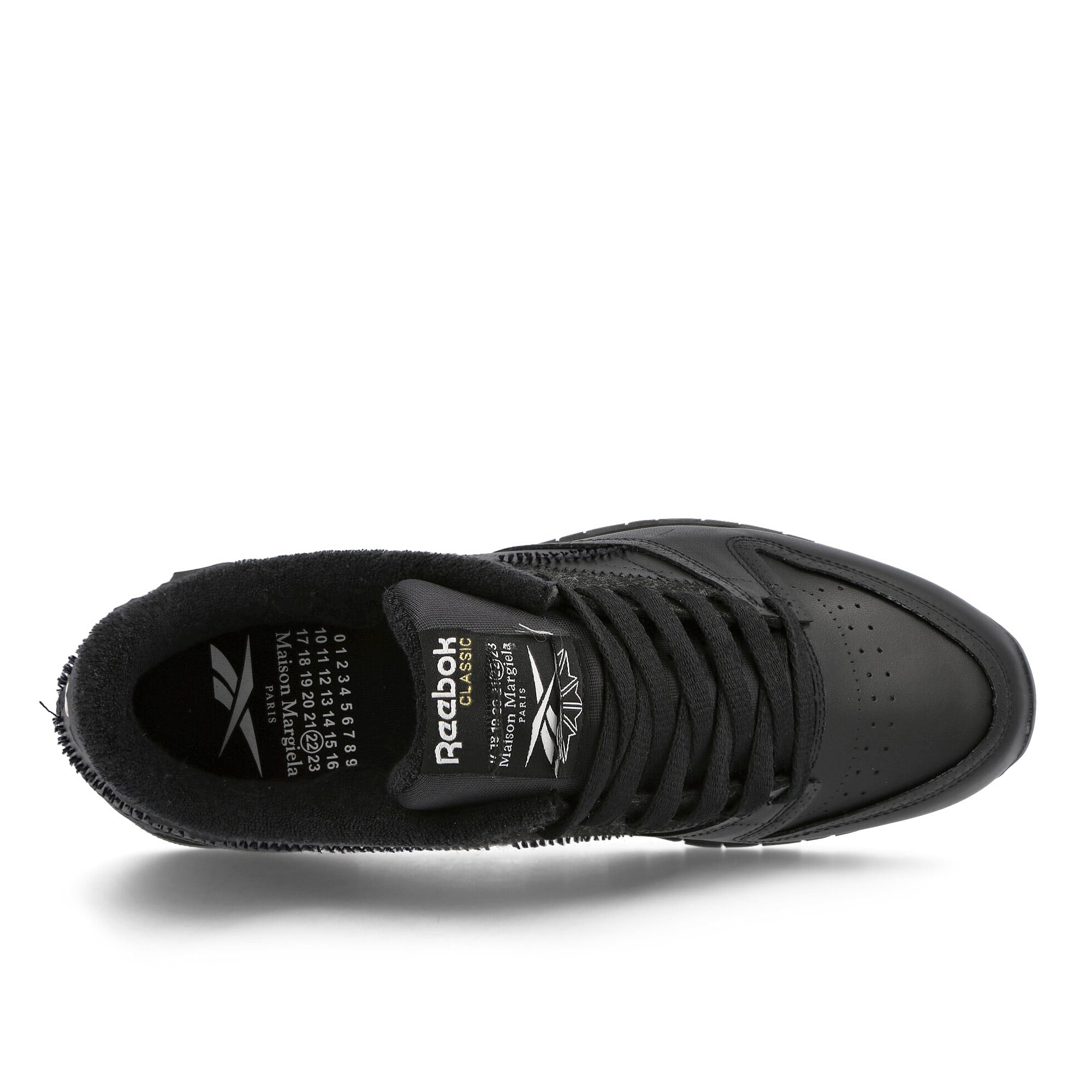 Reebok Maison Margiela x Reebok Project 0 CL Memory of Shoes Black Sneakers Detail View 1 | Overkill