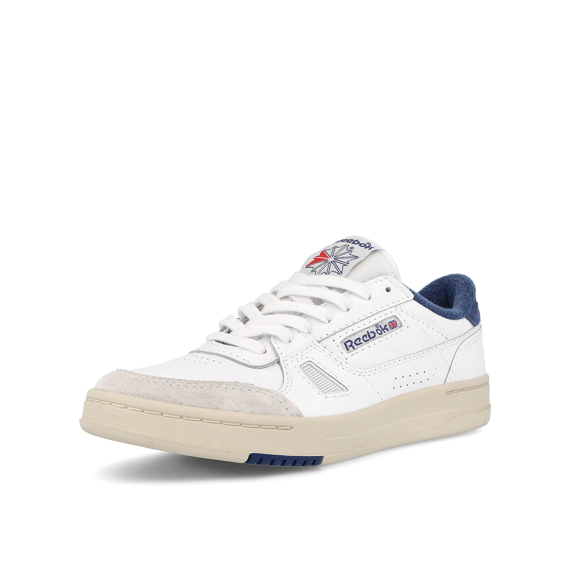 Reebok lt court Footwaer White-Batik Blue-Alabaster Sneakers Close Up | Overkill