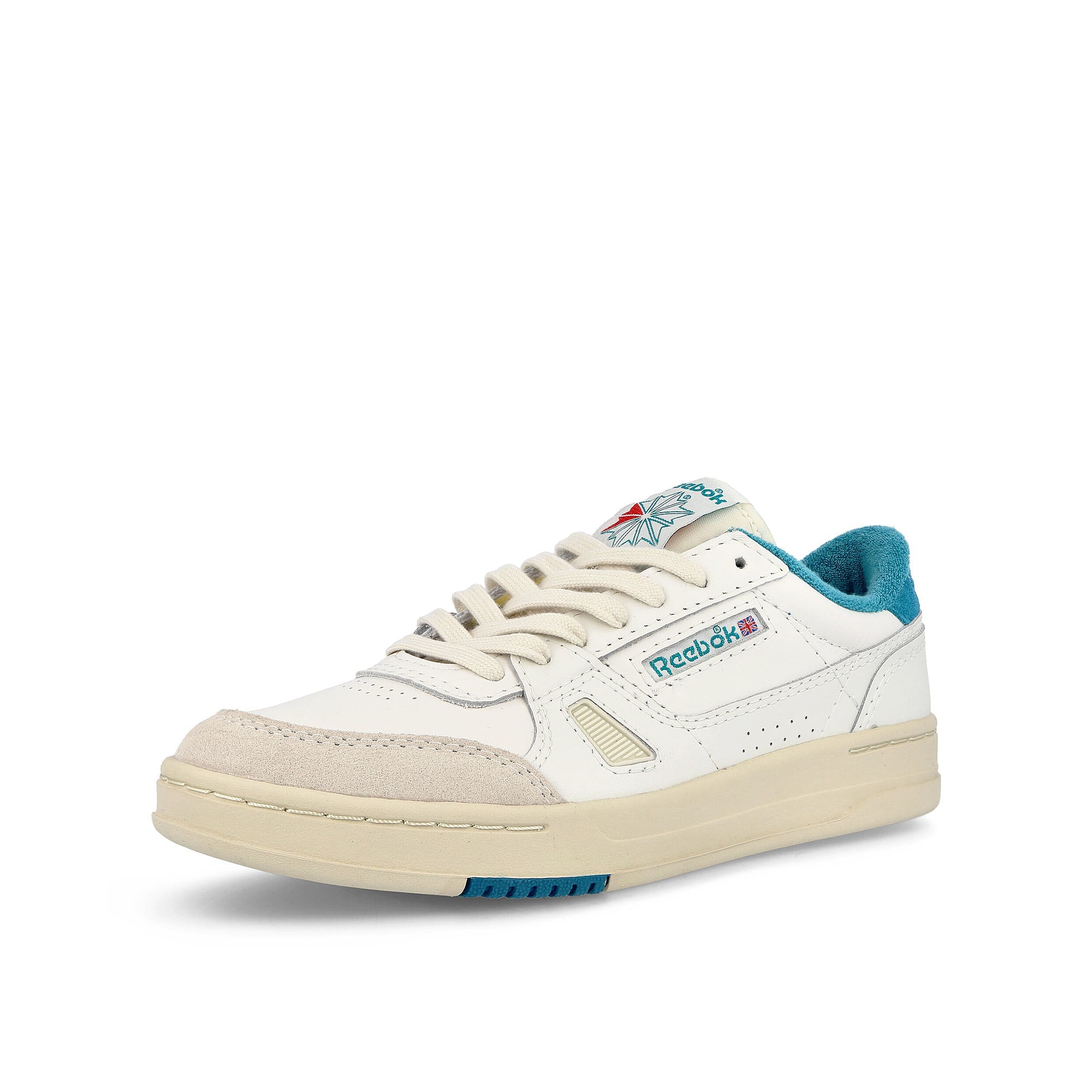 Reebok lt court Chalk-Seaport Teal-Alabaster Sneakers Close Up | Overkill
