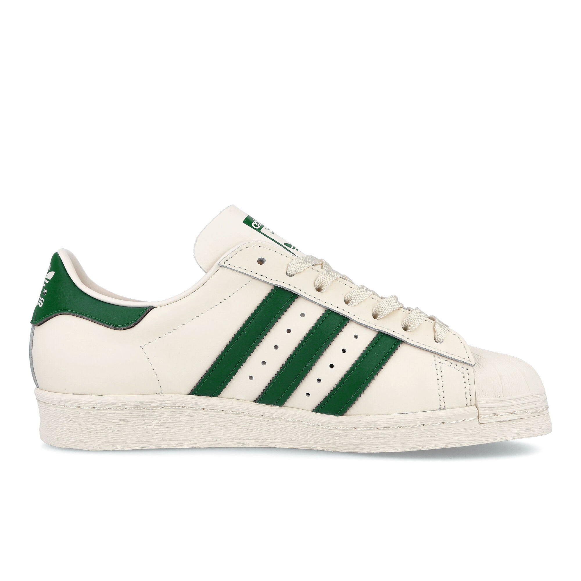 adidas superstar 82 Cloud White-Dark Green-Off White Low Top Sneakers Silhouette | Overkill