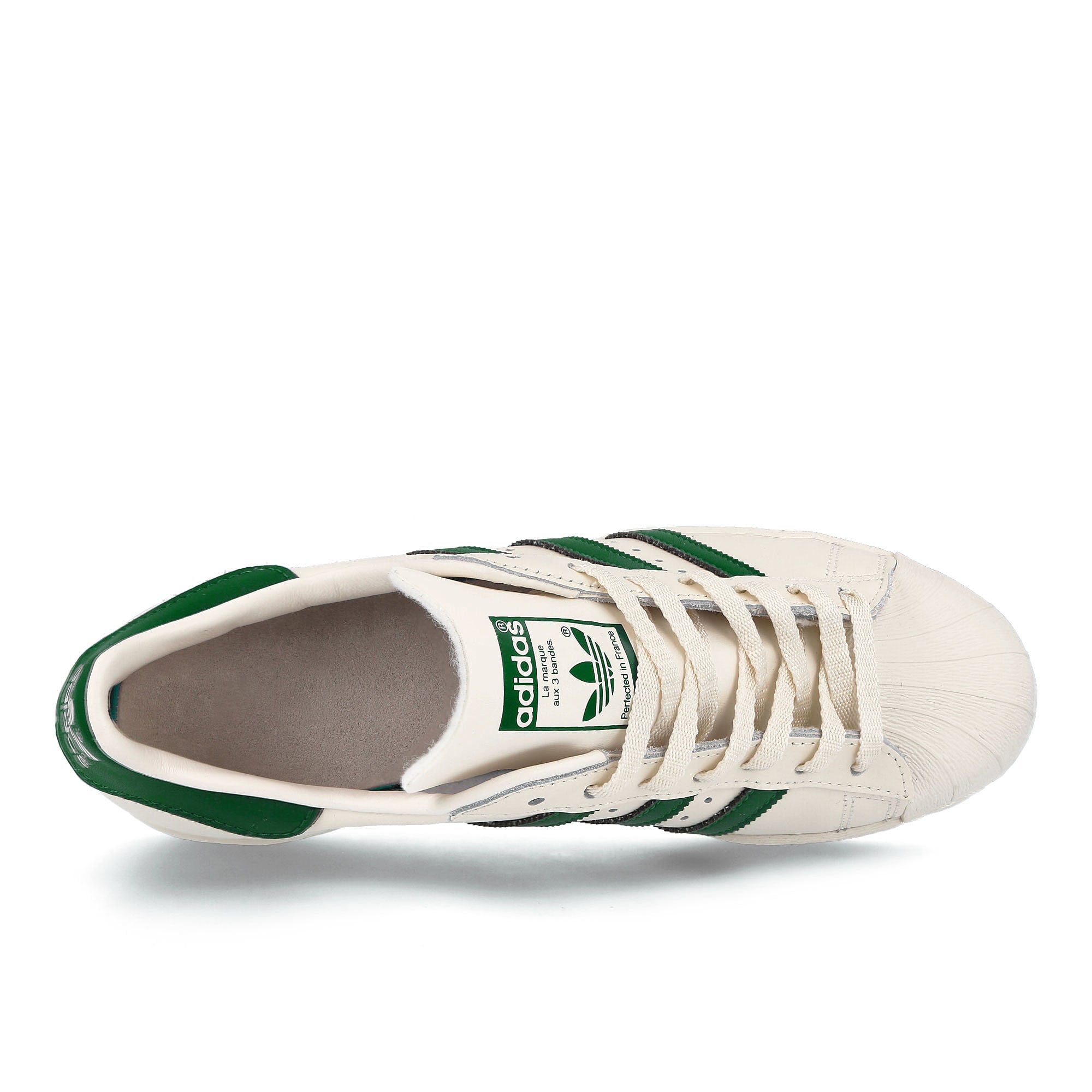 adidas superstar 82 Cloud White-Dark Green-Off White Low Top Sneakers Detailfoto | Overkill