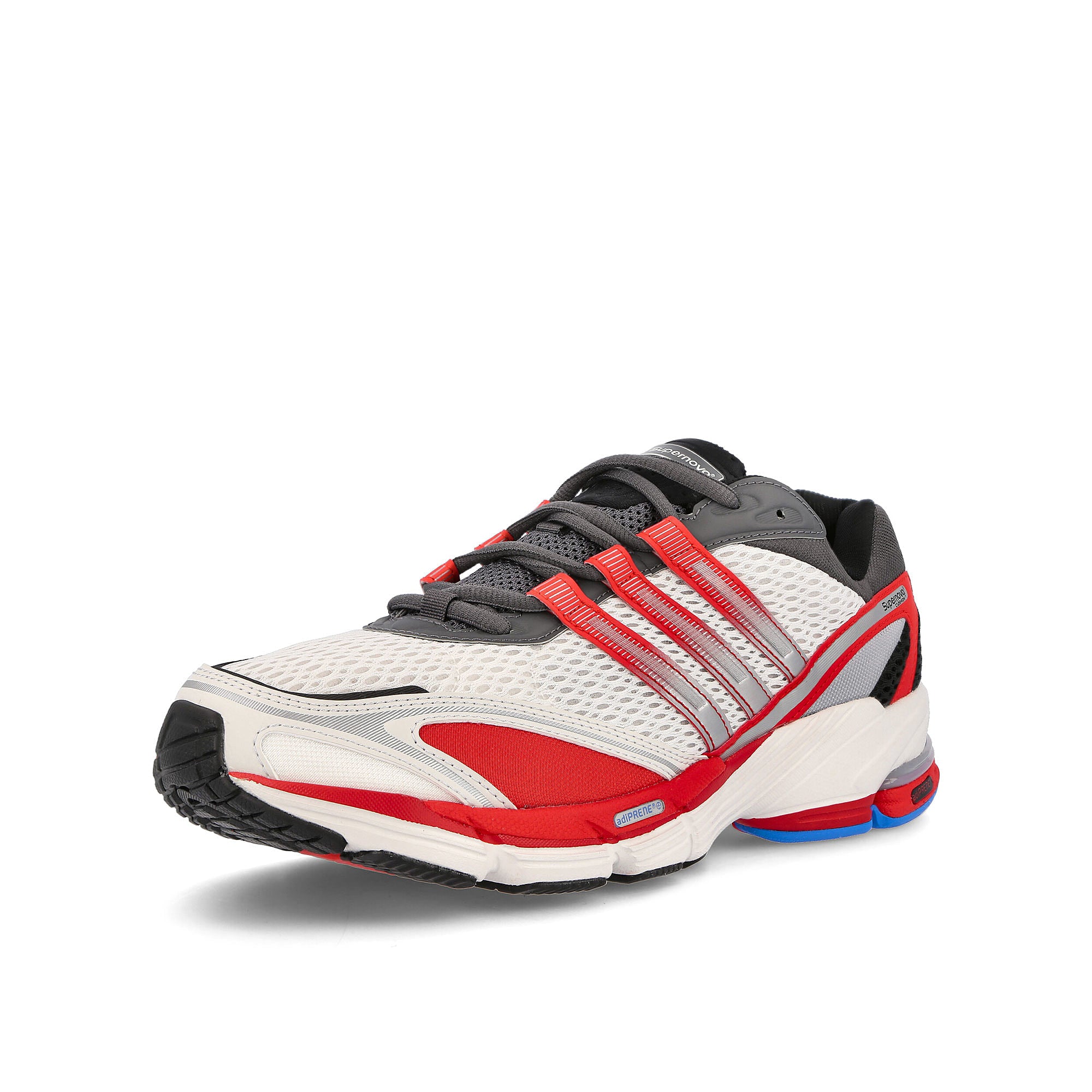 adidas supernova cushion 7 Grey Five / Crystal White / Vivid Red Sneakers Close Up | Overkill