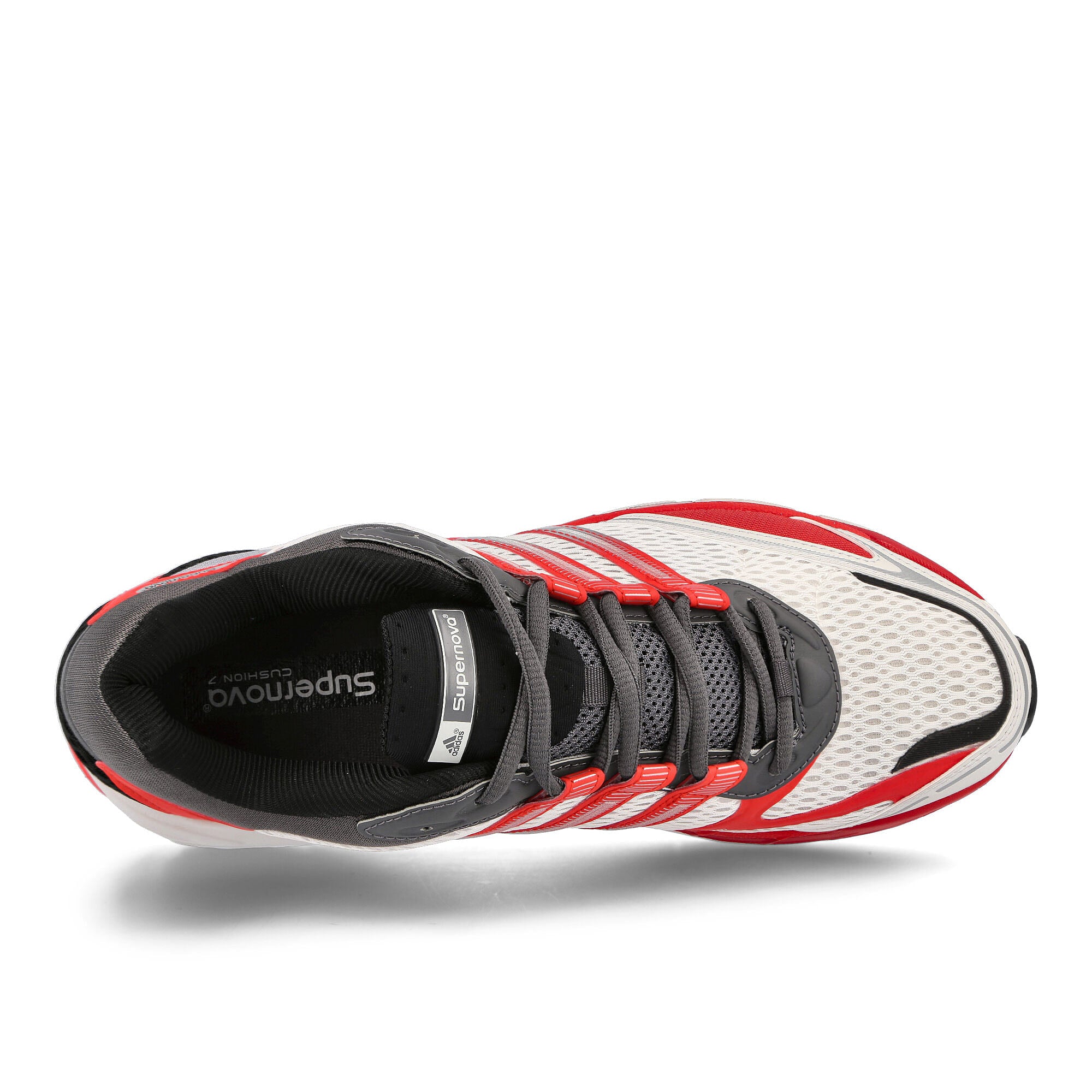 adidas supernova cushion 7 Grey Five / Crystal White / Vivid Red Sneakers Detailfoto | Overkill