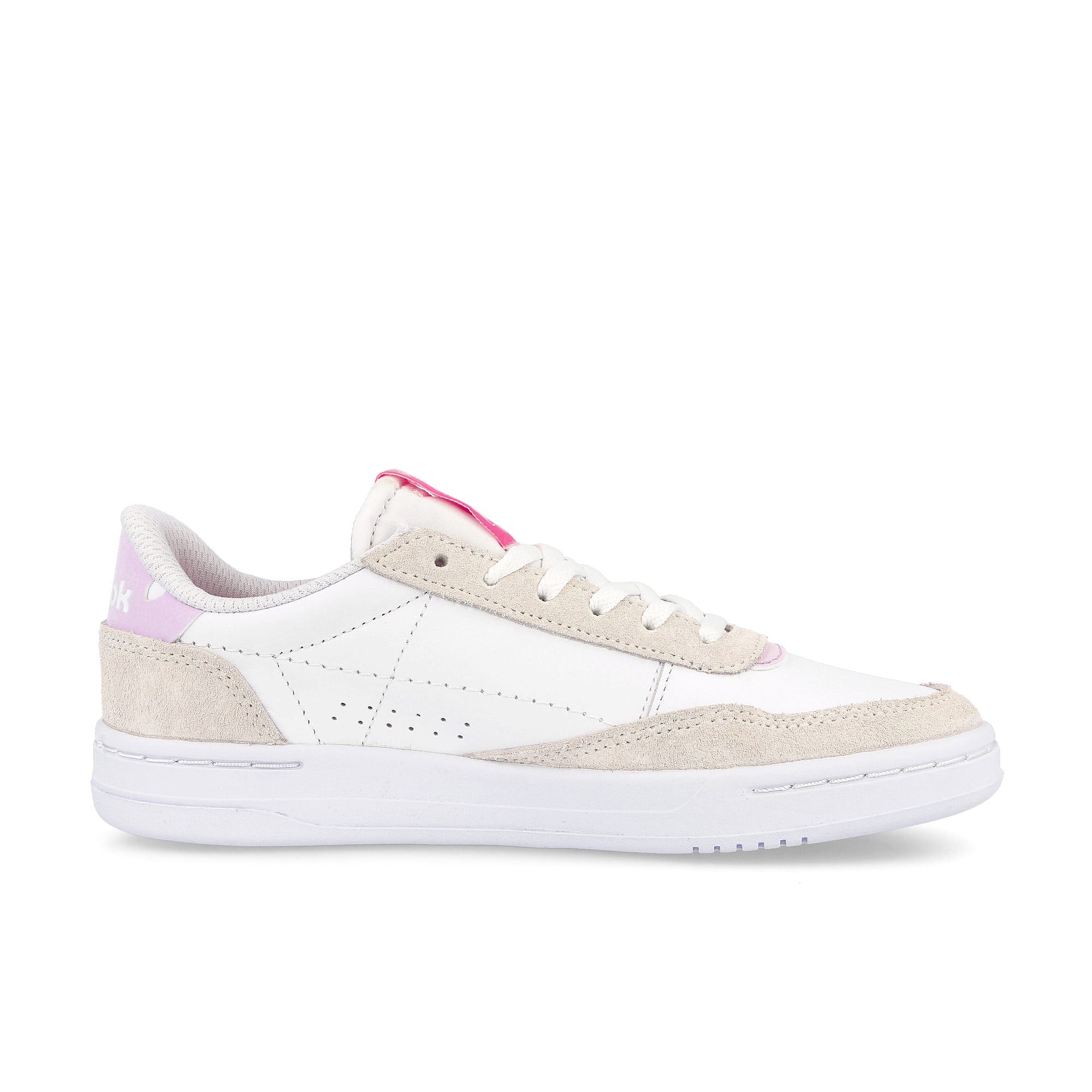 Reebok wmns court peak Footwear White / Chalk / Atomic Pink Material | Overkill