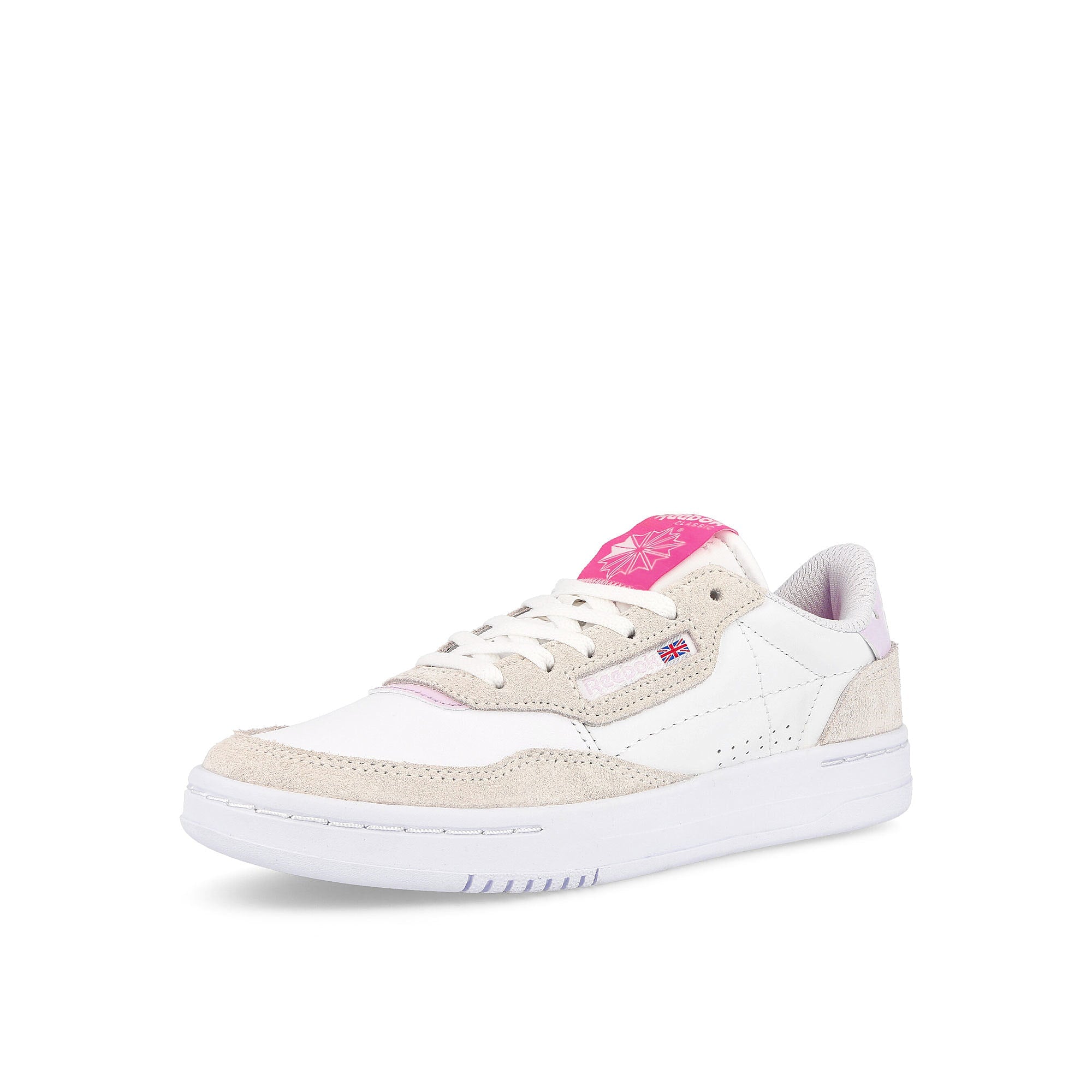 Reebok wmns court peak Footwear White / Chalk / Atomic Pink Detailfoto | Overkill