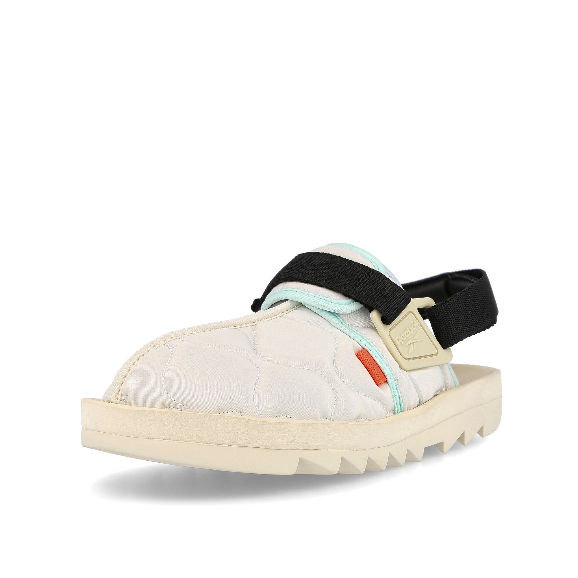 Reebok beatnik Chalk-Paperwhite-Alabaster Slides, Sandals & Slippers Close Up | Overkill