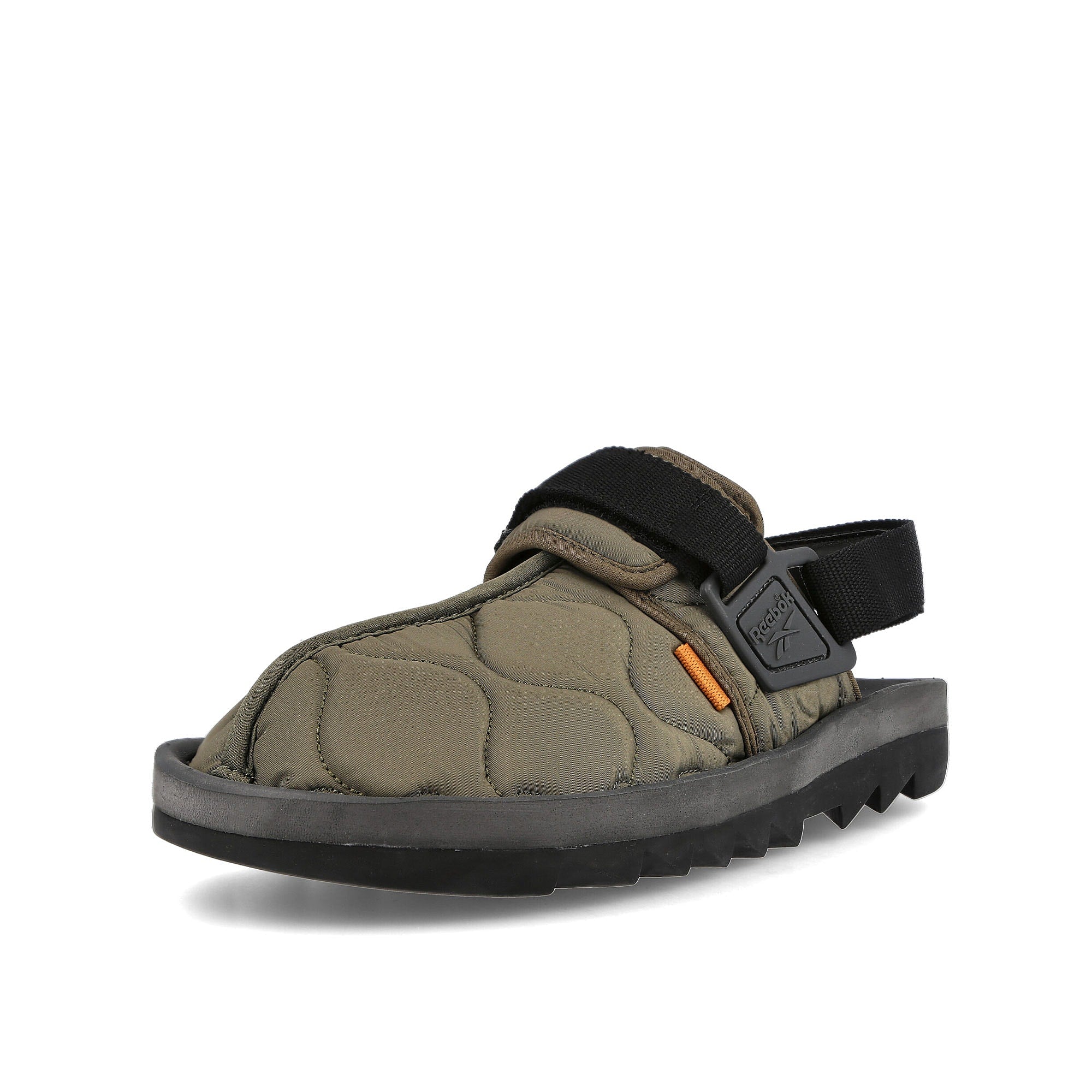 Reebok beatnik Hunter Green-Pure Grey 8-Core Black Slides, Sandals & Slippers Close Up | Overkill