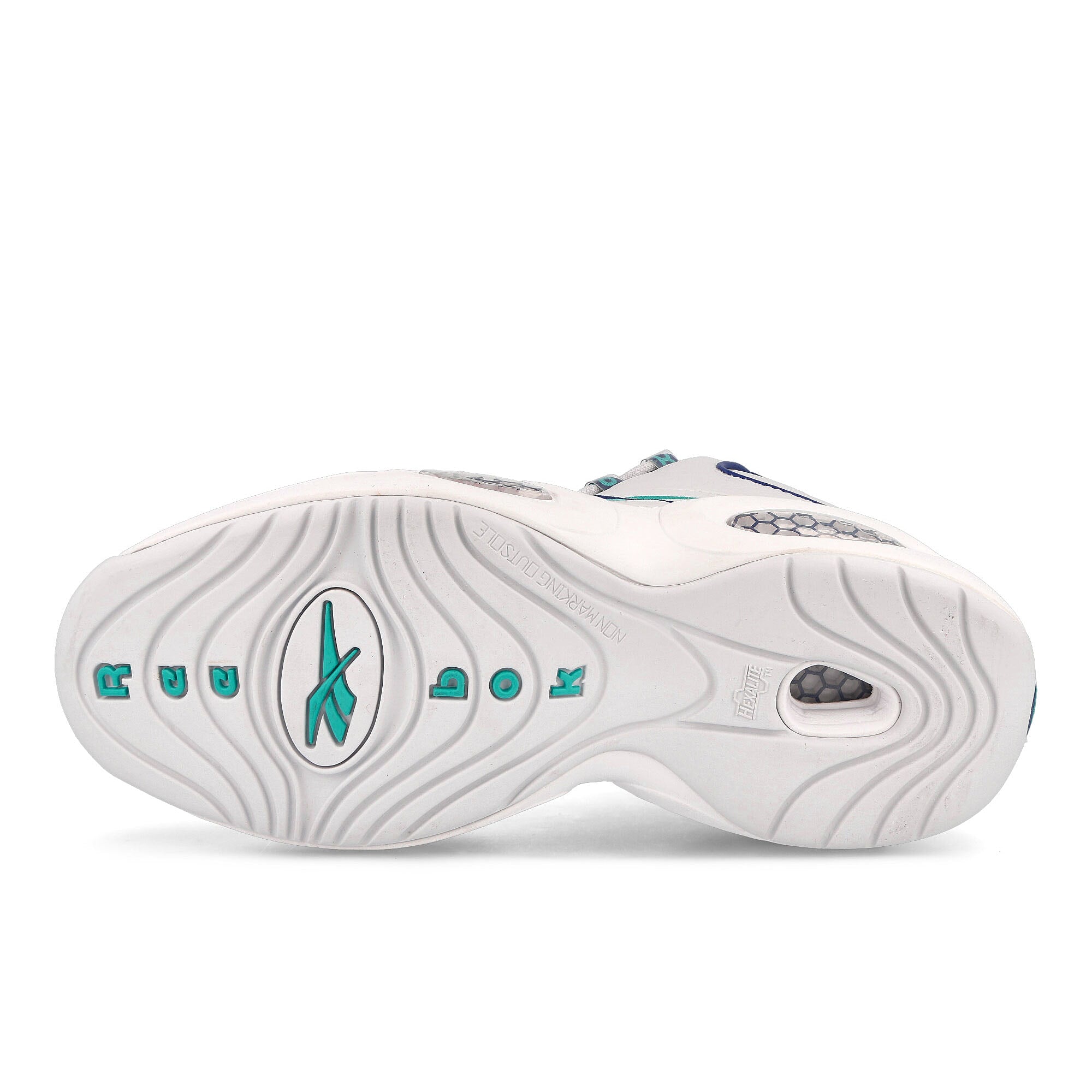 Reebok question mid Cold Grey-Bold Purple-Classic Teal Sneakers Detail View 1 | Overkill