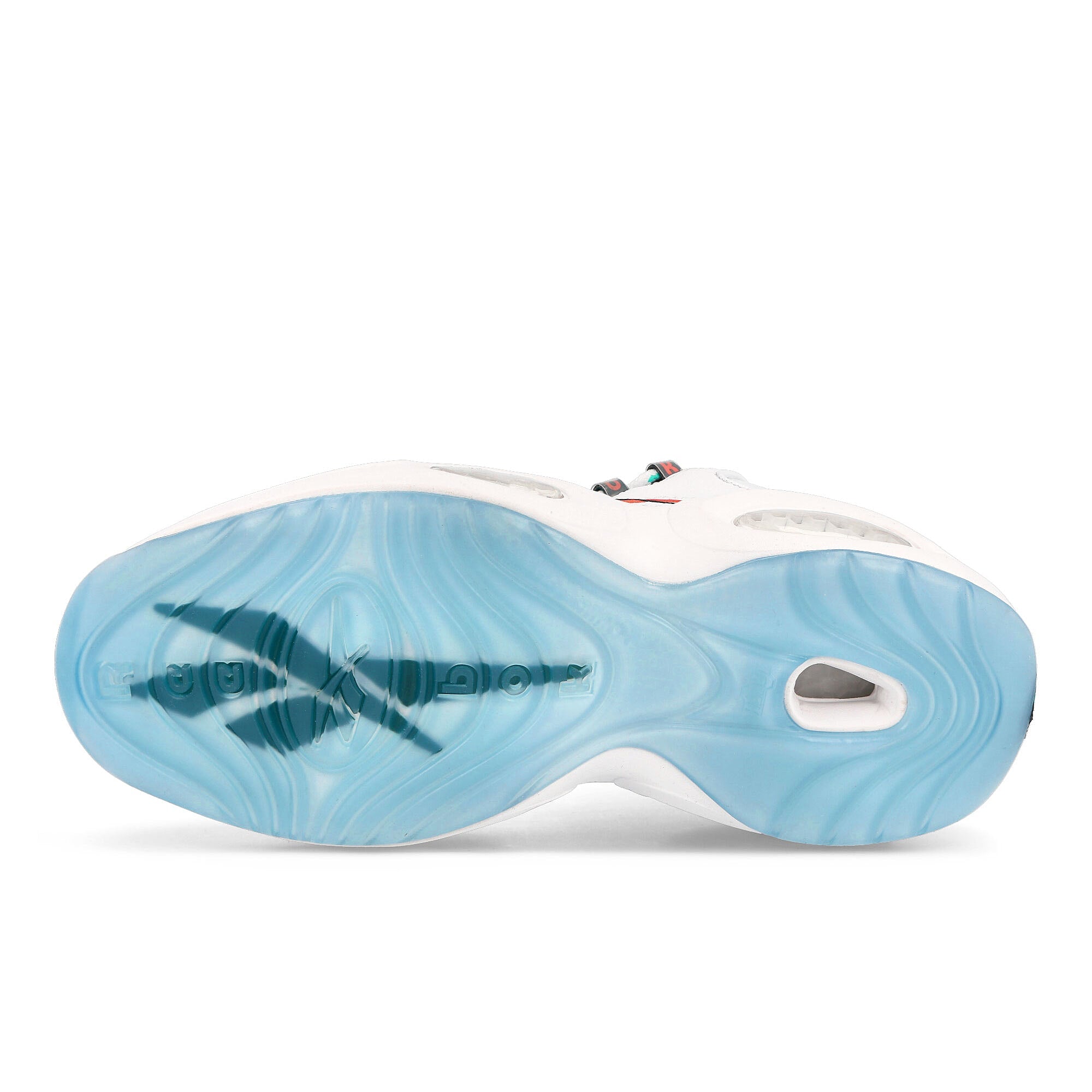 Reebok question mid Ftwwht-Forgrn-Orgfla Mid Top Sneakers Detail View 1 | Overkill