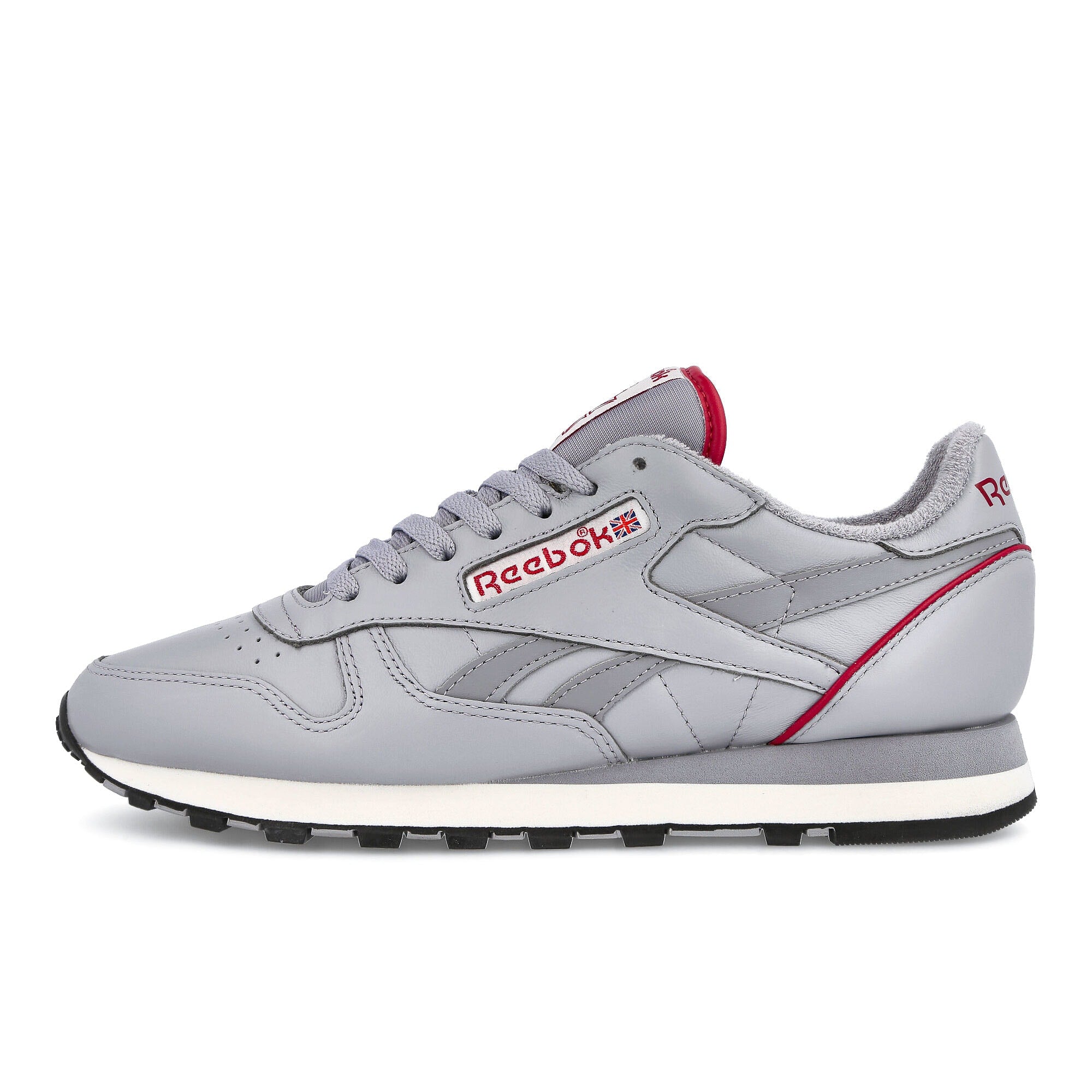 Reebok classic leather 1983 vintage Cold Grey 3-Flash Red-Chalk Low Top Sneakers GX0282 | Overkill