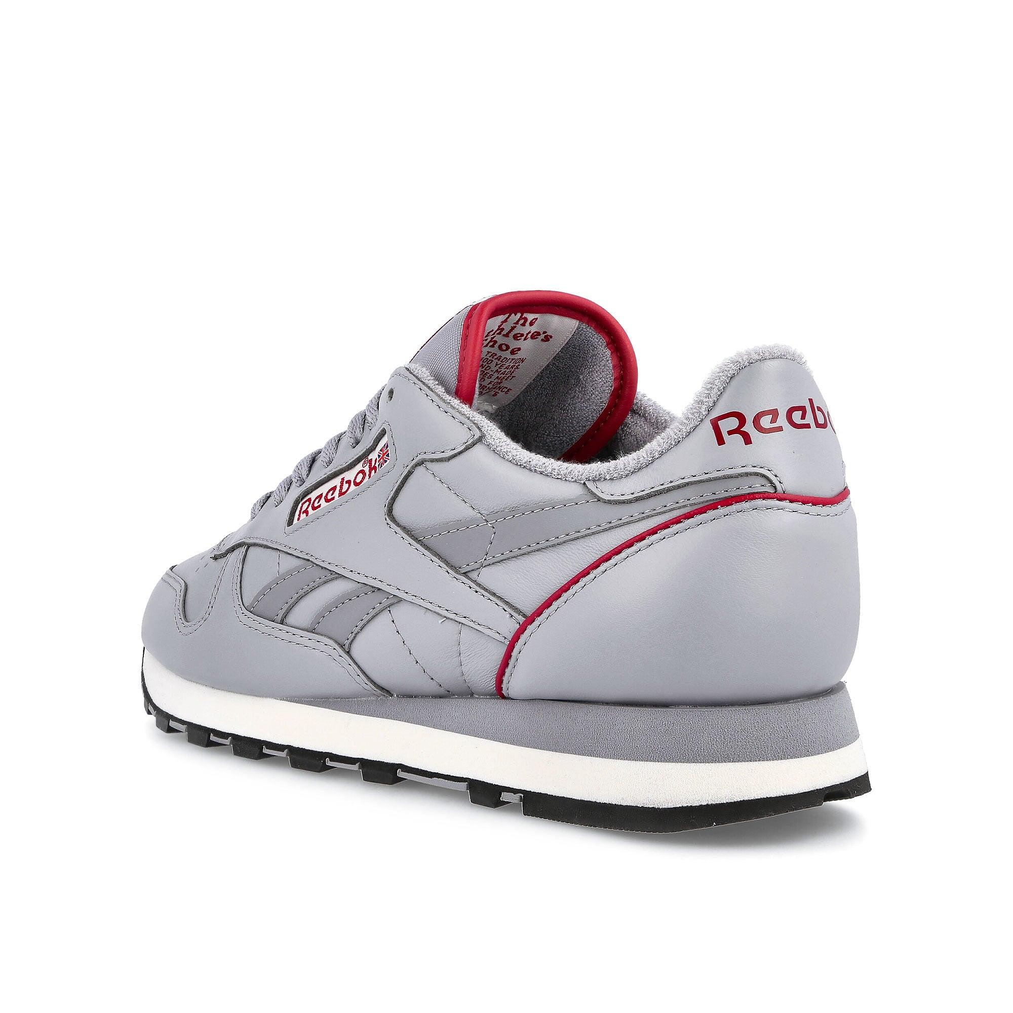 Reebok classic leather 1983 vintage Cold Grey 3-Flash Red-Chalk Low Top Sneakers Material | Overkill