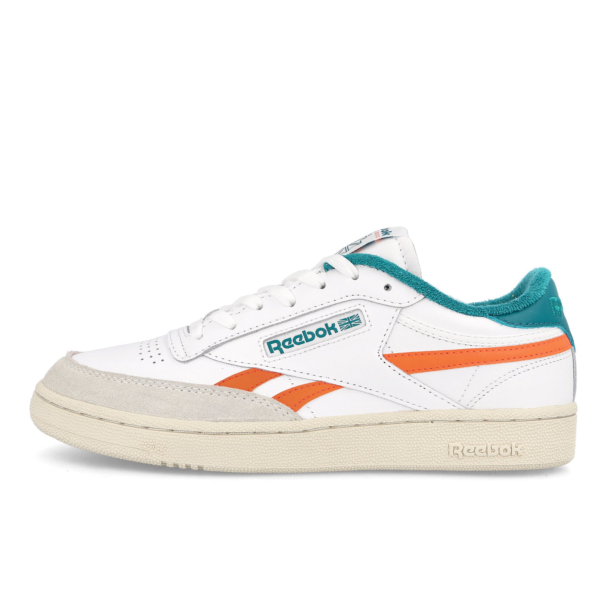 Reebok club c revenge Footwear White-Pump Orange-Seaport Teal Sneakers GX0385 | Overkill