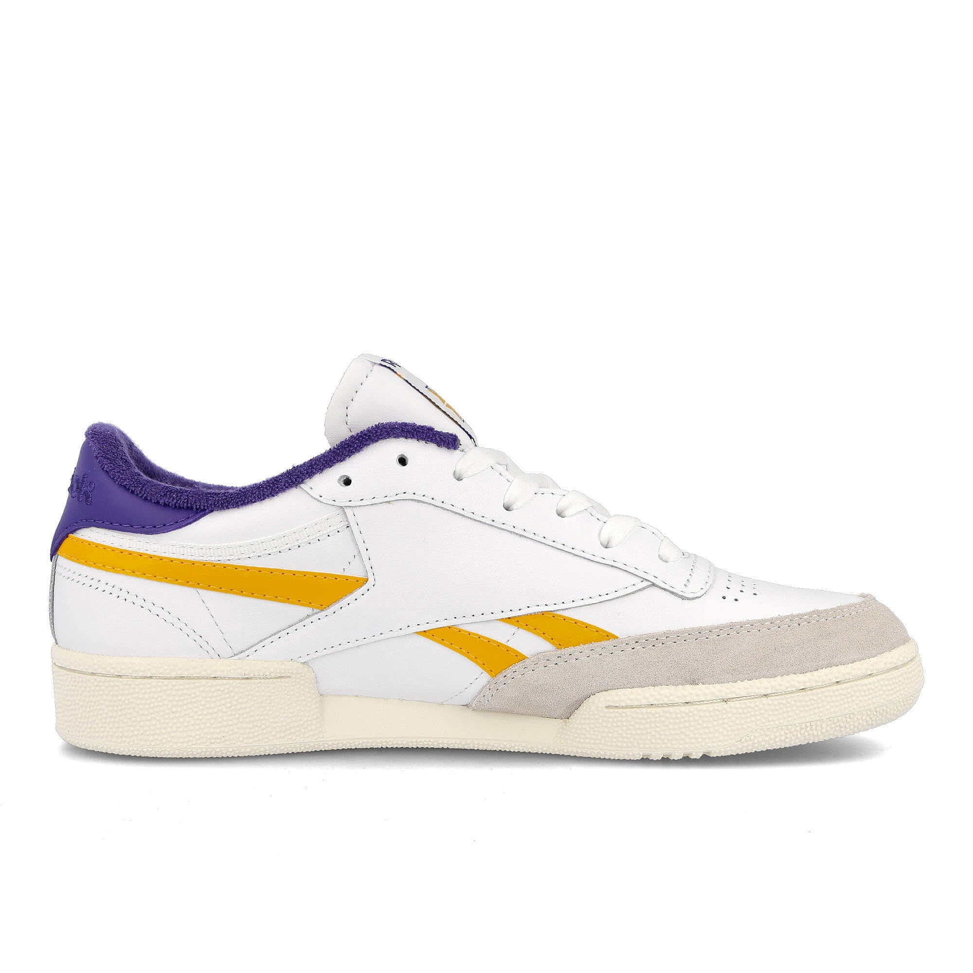 Reebok club c revenge Footwear White / Collegiate Gold / Bold Purple Material | Overkill