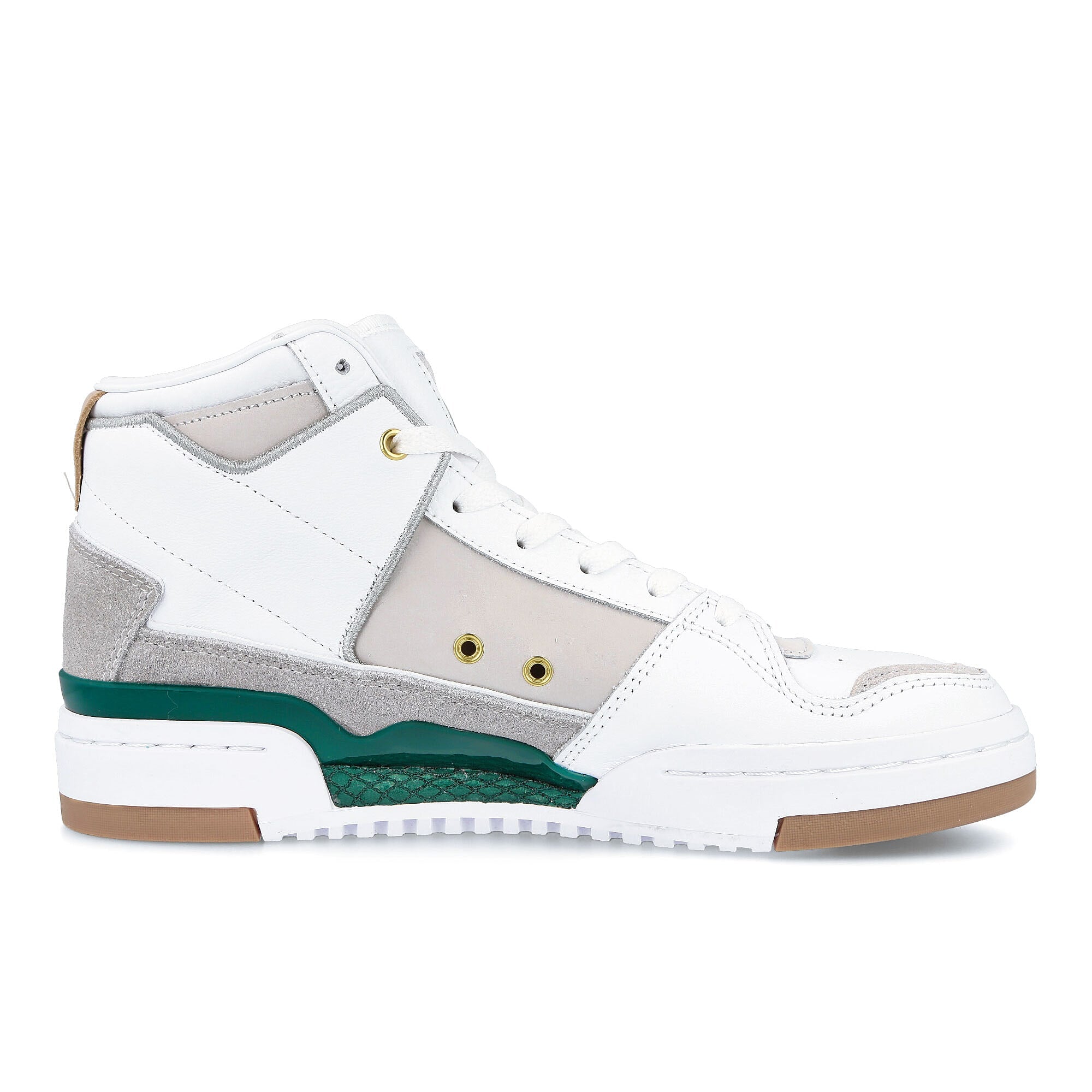 adidas forum luxe mid Footwear White-Collegiate Green-Grey One Sneakers Silhouette | Overkill