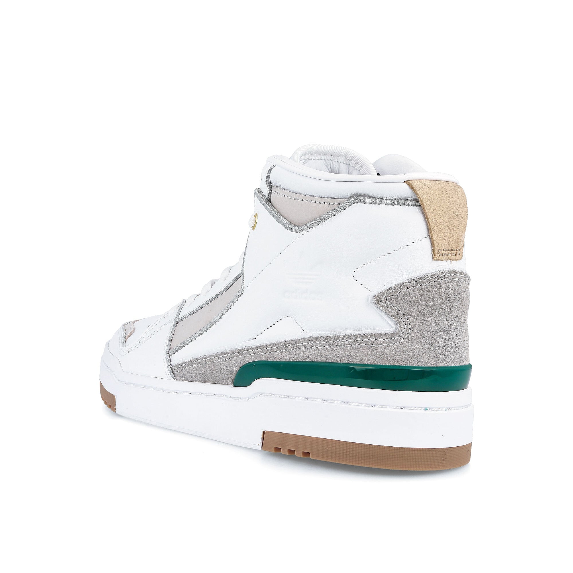adidas forum luxe mid Footwear White-Collegiate Green-Grey One Sneakers Material | Overkill