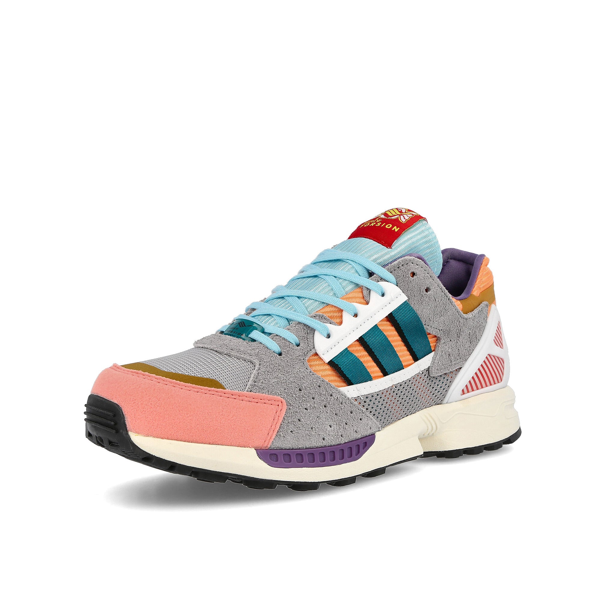 adidas zx 10/8 candyverse Mesa-Equipment Green-Core Black Sneakers Close Up | Overkill