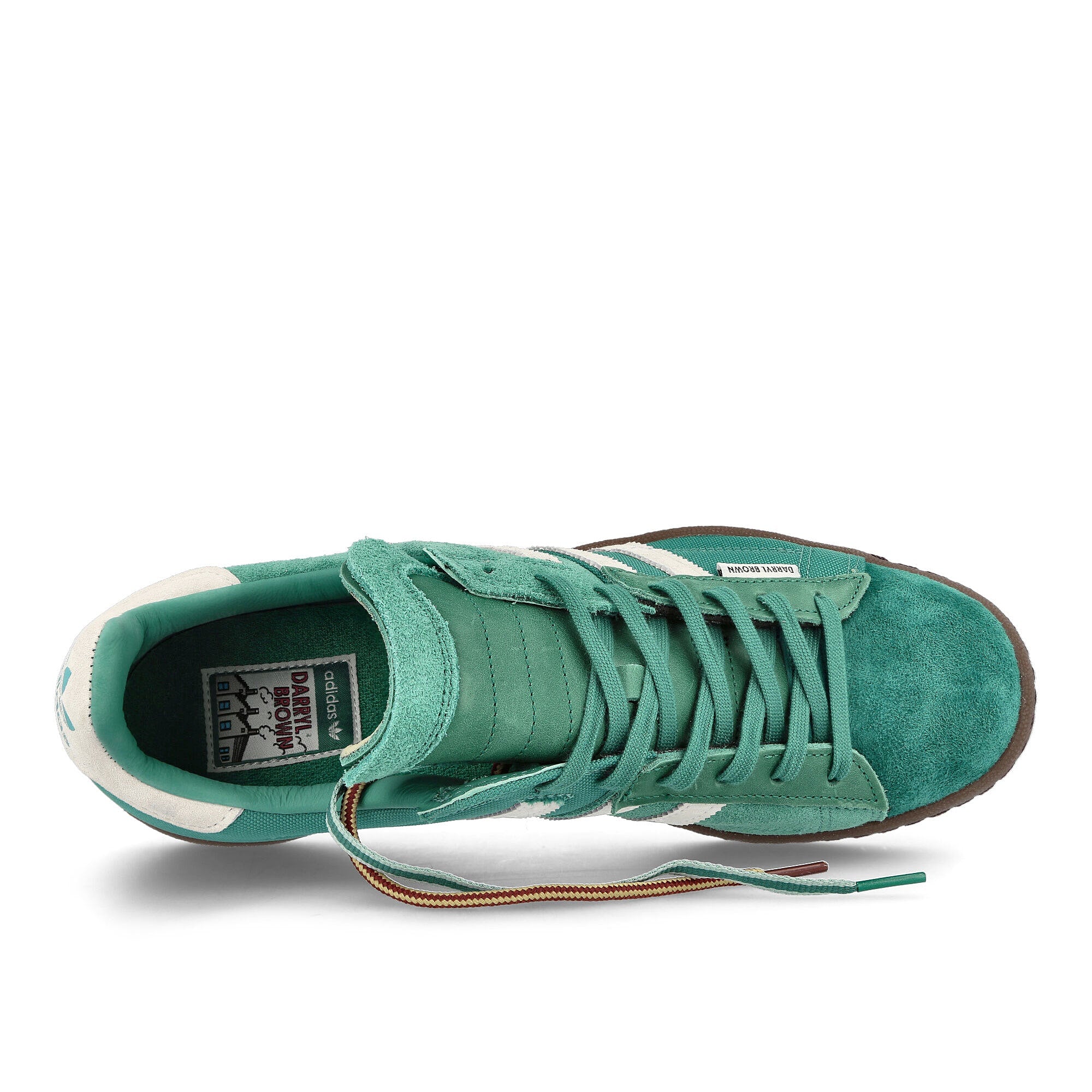 adidas Darryl Brown x adidas Campus 80 Action Green-Off White-Gum Sneakers Detailfoto | Overkill